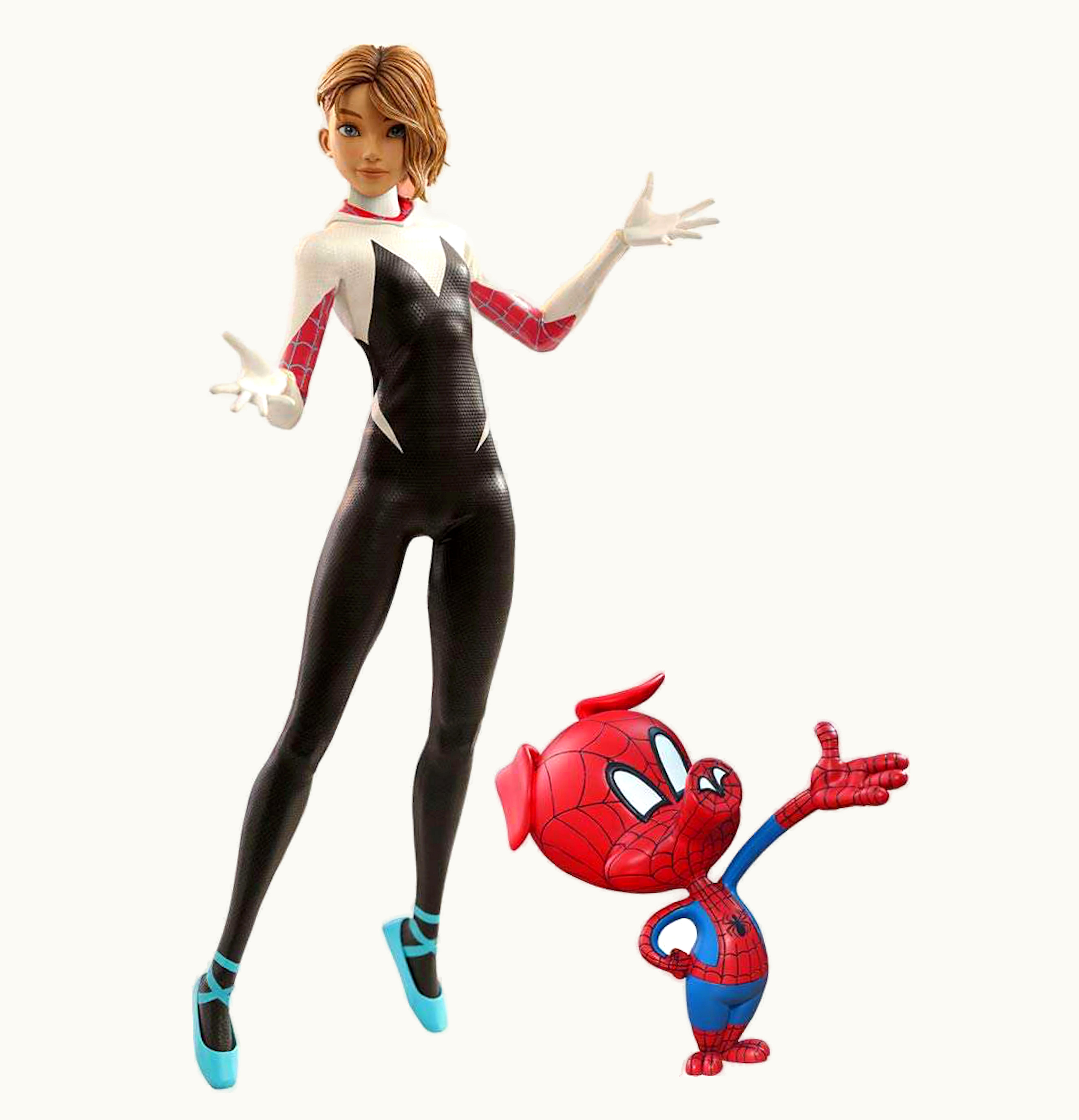 Hot Toys Hot Toys Marvel Movie Masterpiece Spider Gwen Spider Ham Collectible Figure