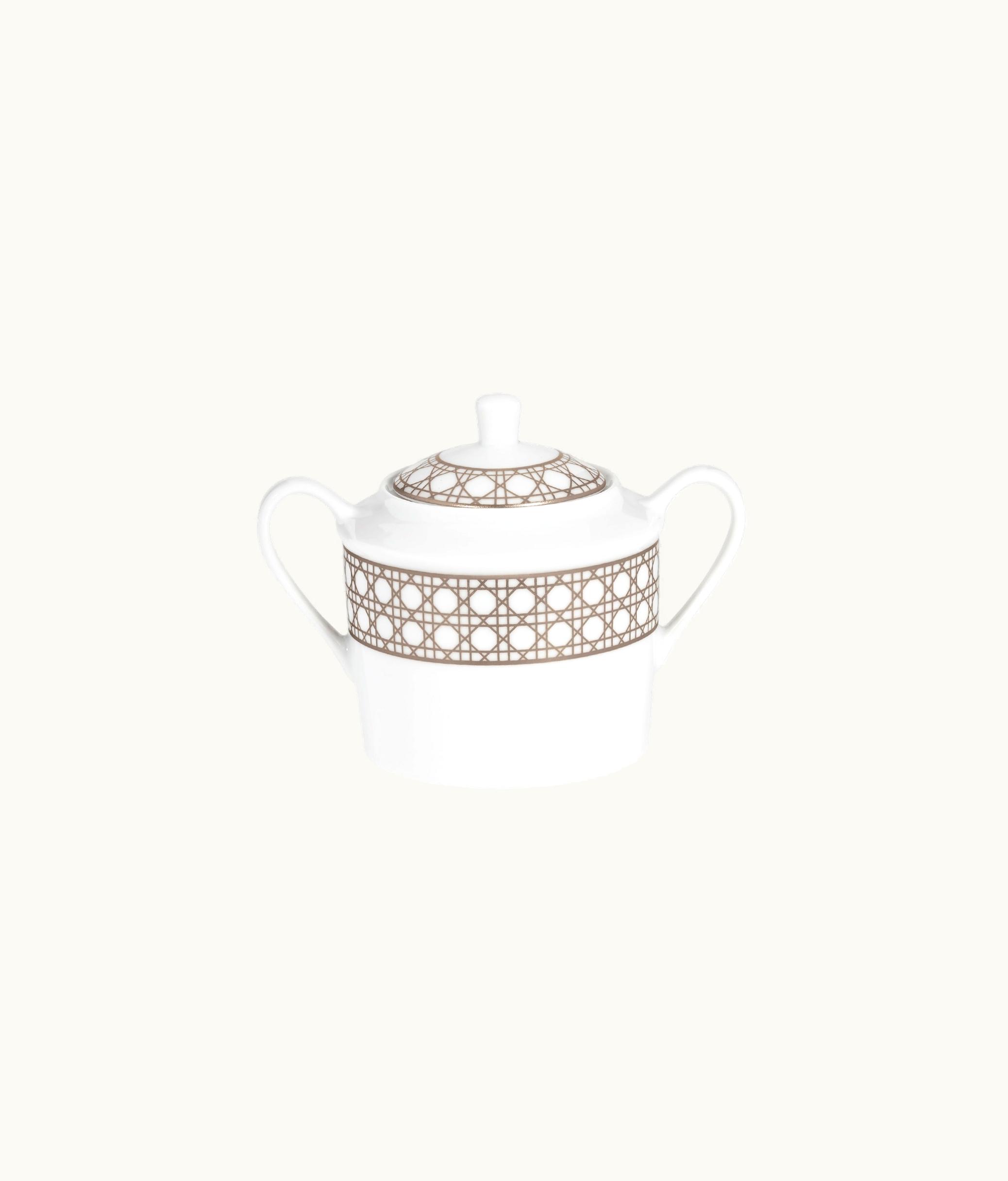 Dior Dior Sugar Bowl - White And Beige Cannage Montaigne
