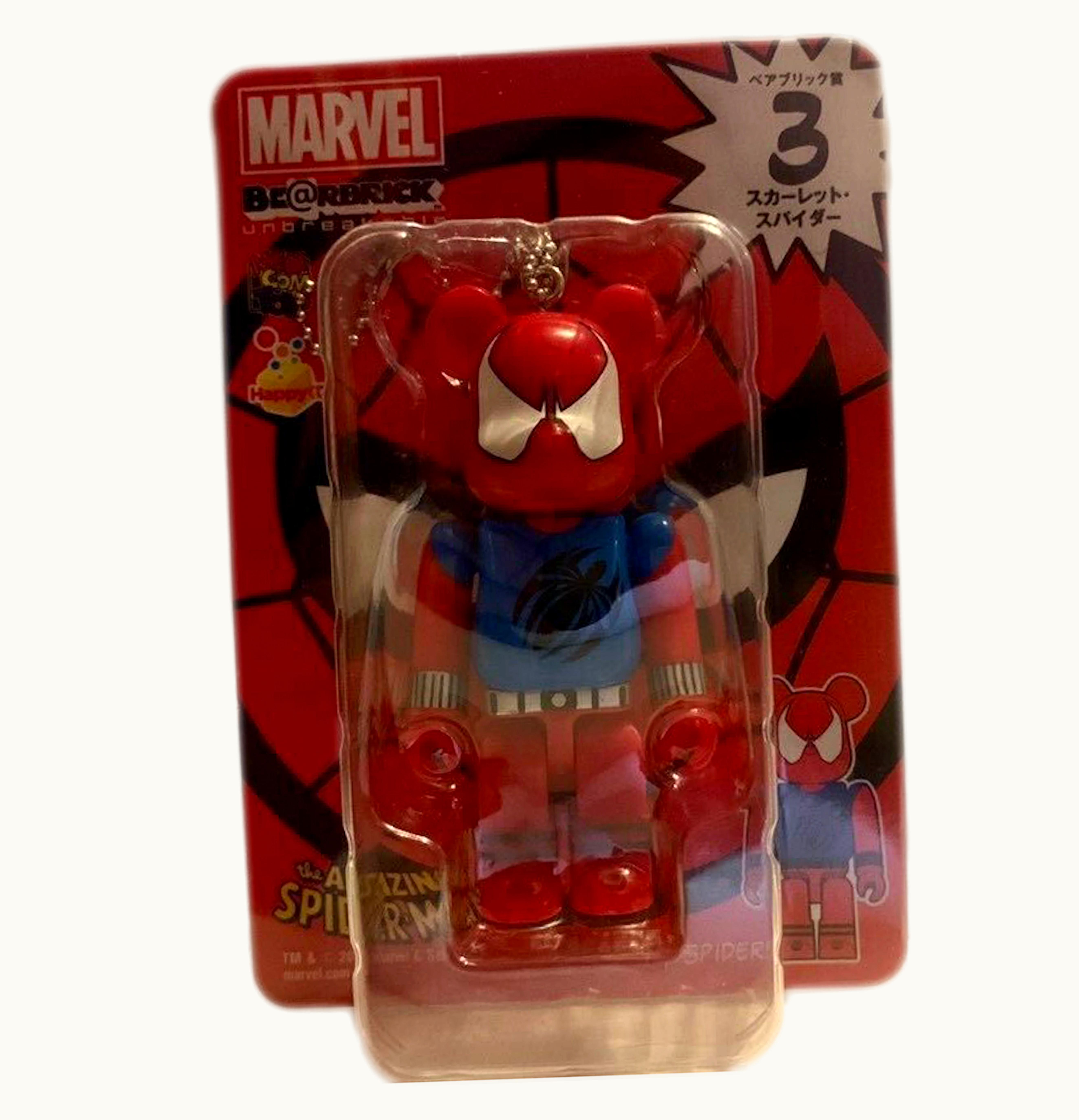Bearbrick Bearbrick x Marvel Spider Man Happy Lottery 3 Scarlet Spider 100