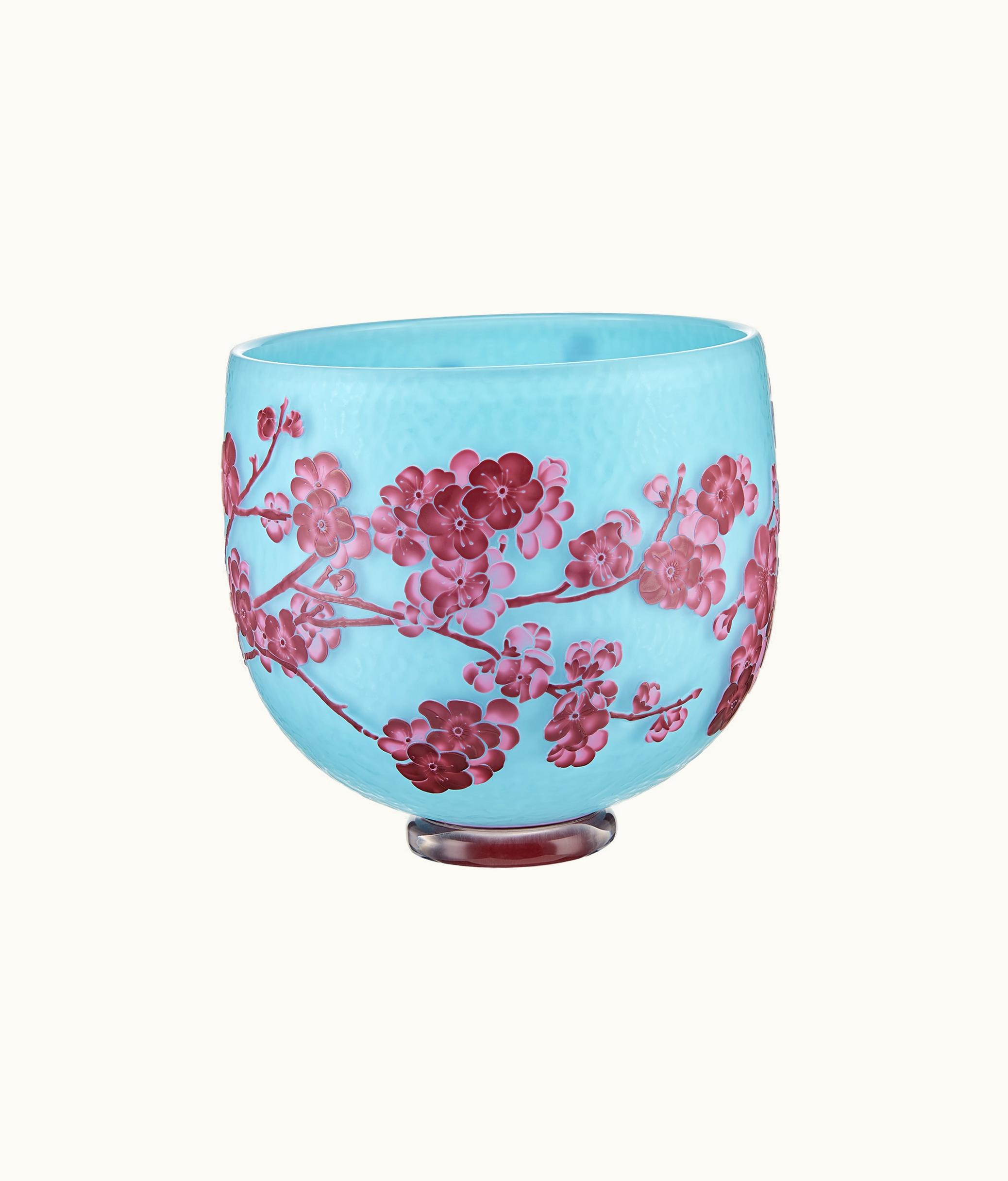 Dior Dior Large Vase - Turquoise And Pink Cherry Blossoms