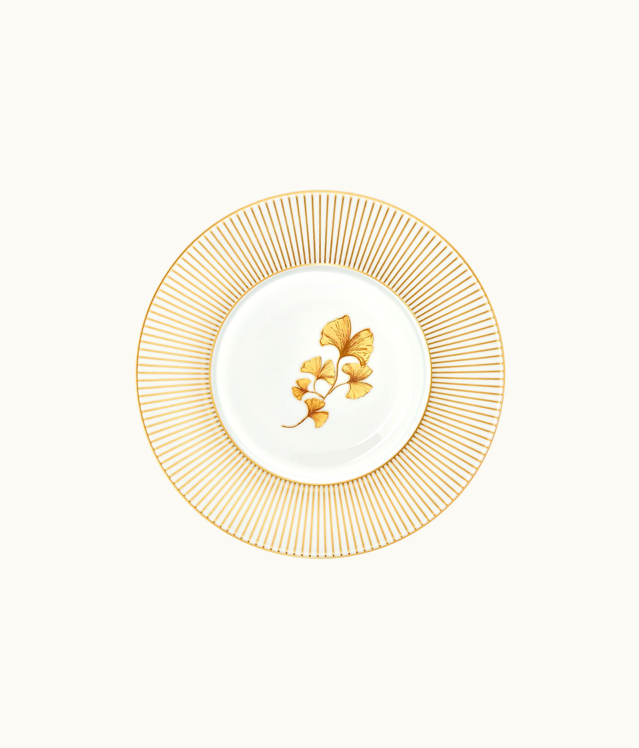 Dior Dior Dessert Plate - Gold-Tone Ginkgo