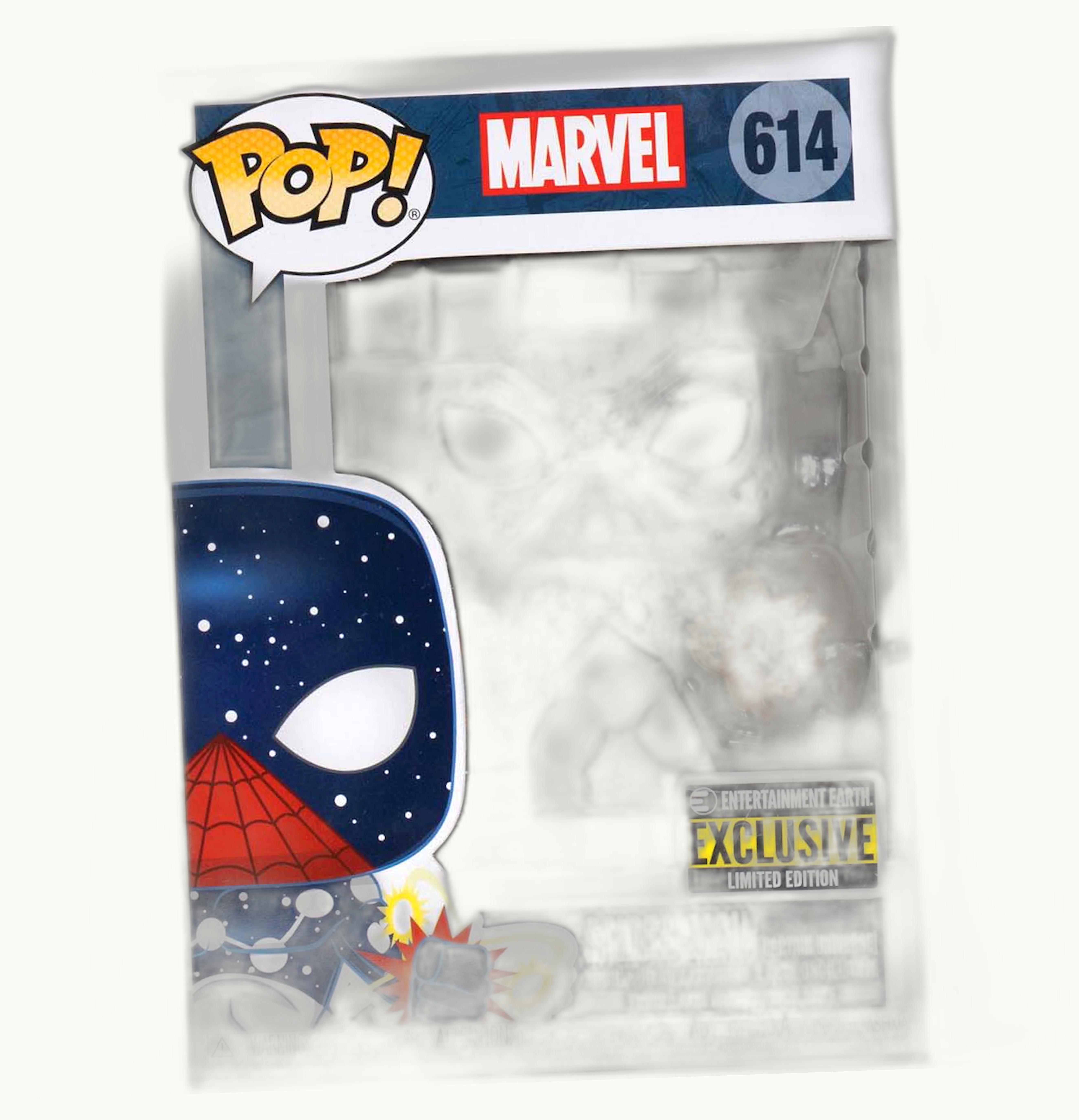 Funko Funko Pop Marvel Spider Man Captain Universe Entertainment Earth Exclusive Figure 614