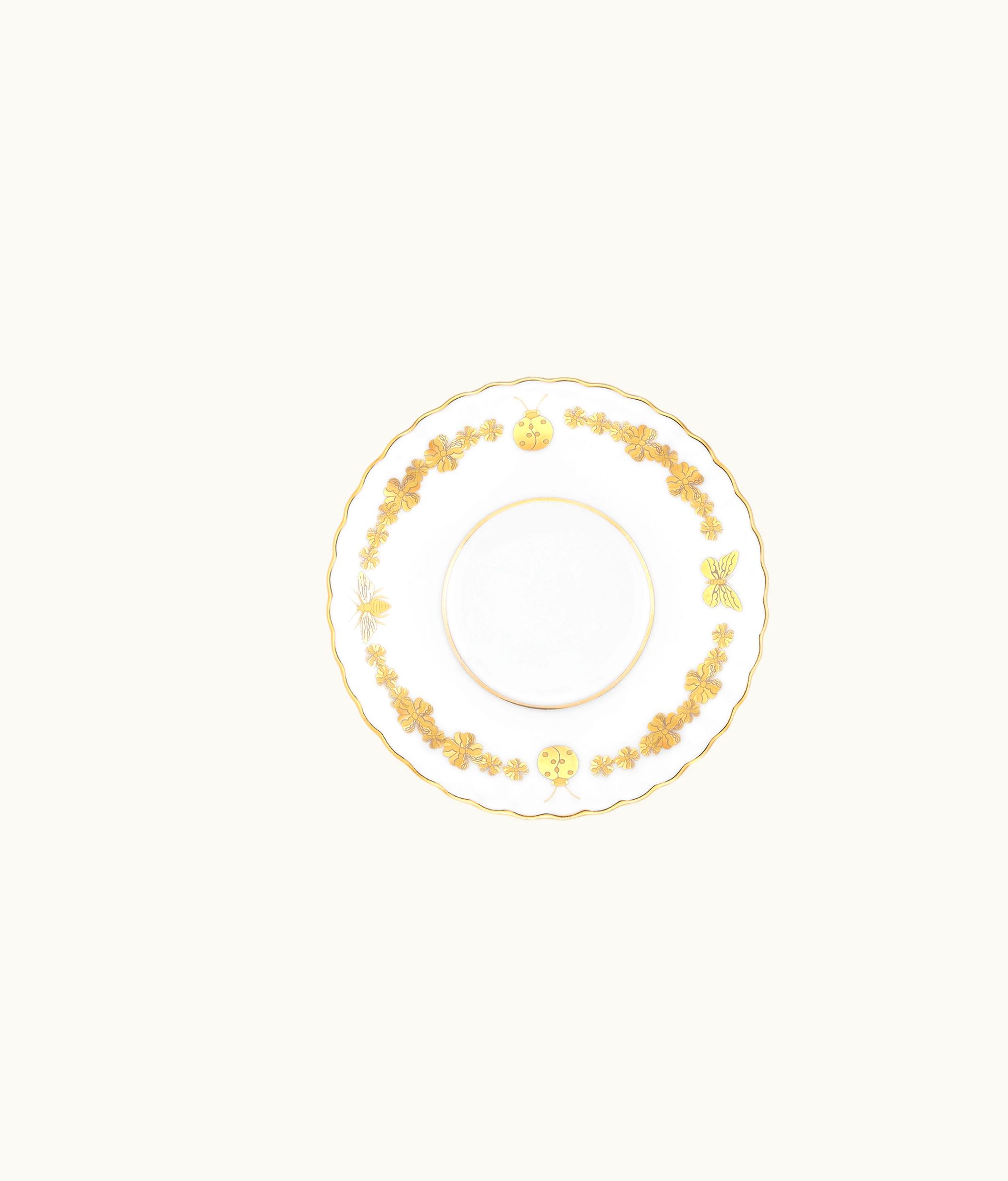 Dior Dior Coffee Cup Saucer - Gold-Tone Bal Des Abeilles