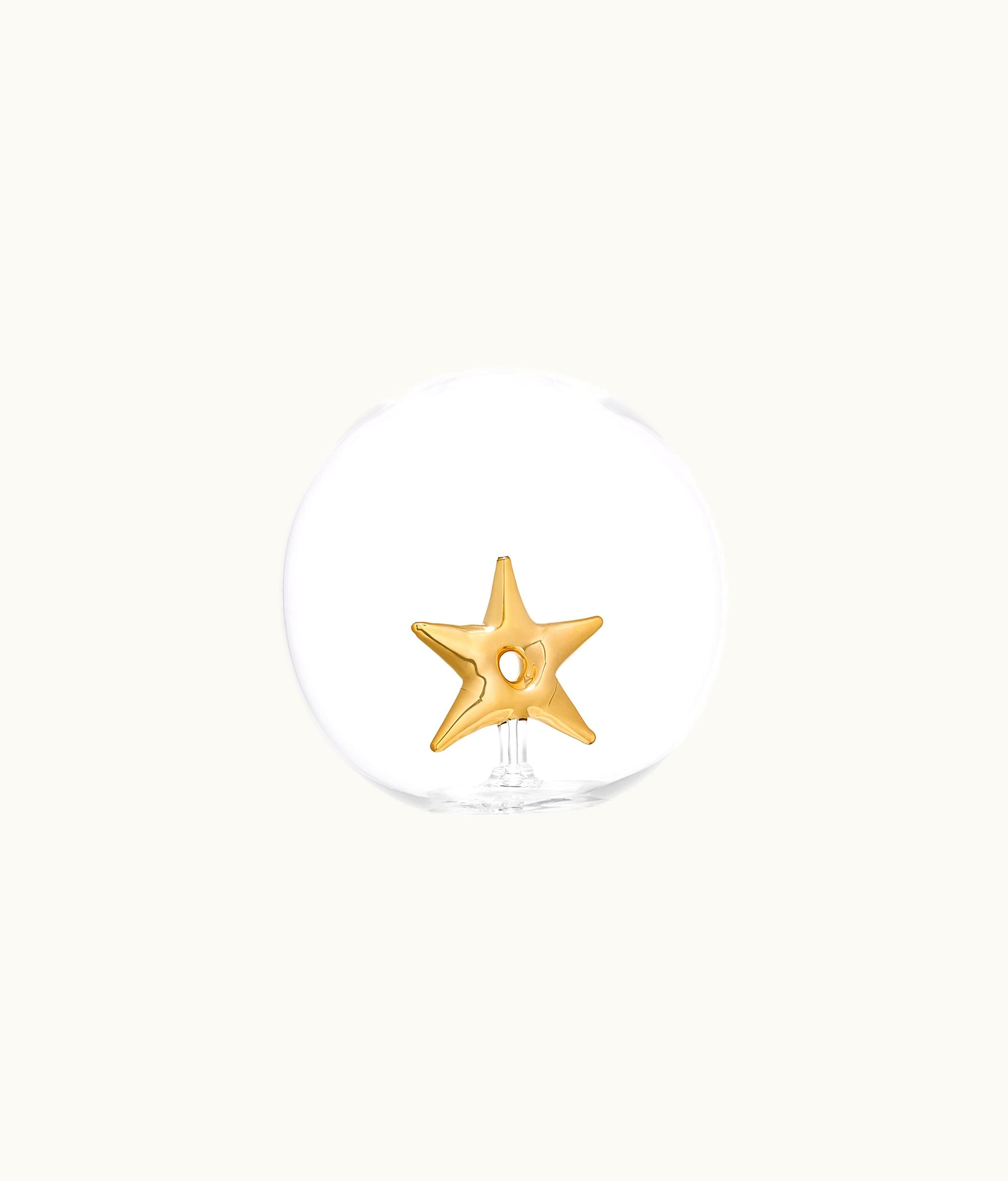 Dior Dior Decorative Glass Ball - White And Gold-Tone 'Mythological Star'