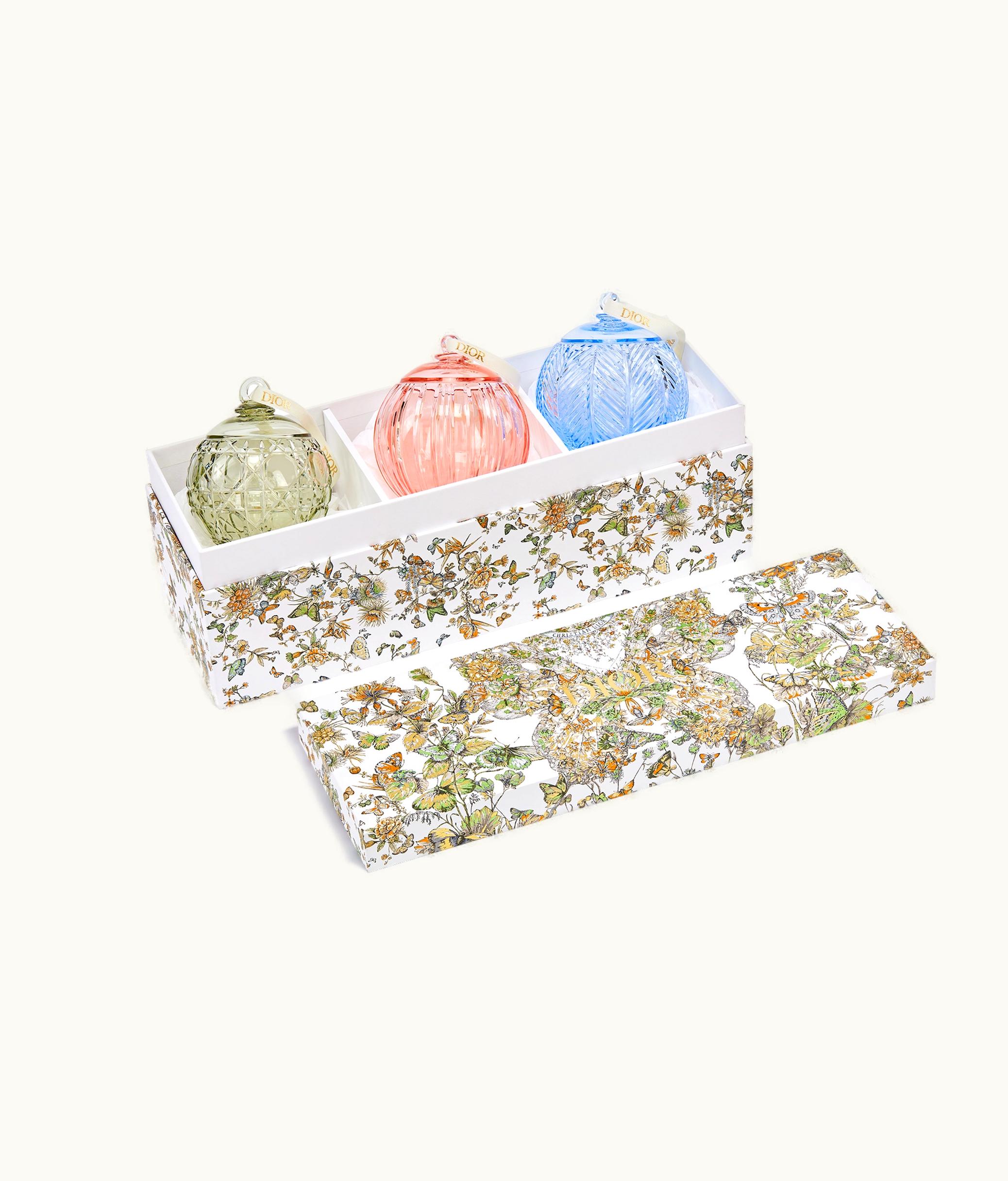 Dior Dior Set Of Three Christmas Ornaments - Multicolor Cruise 24 Crystal