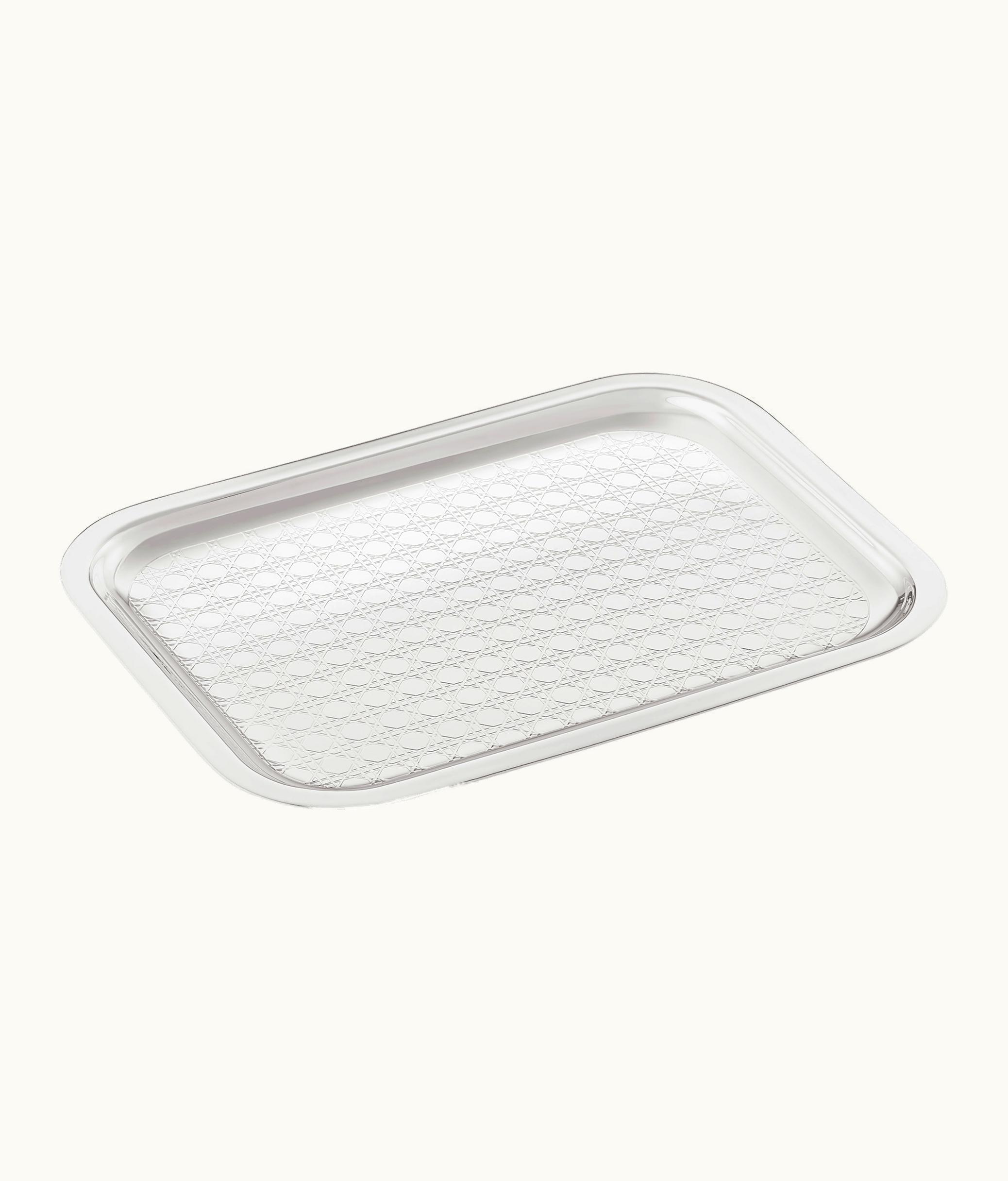 Dior Dior Small Tray - Silver-Finish Cannage Metal