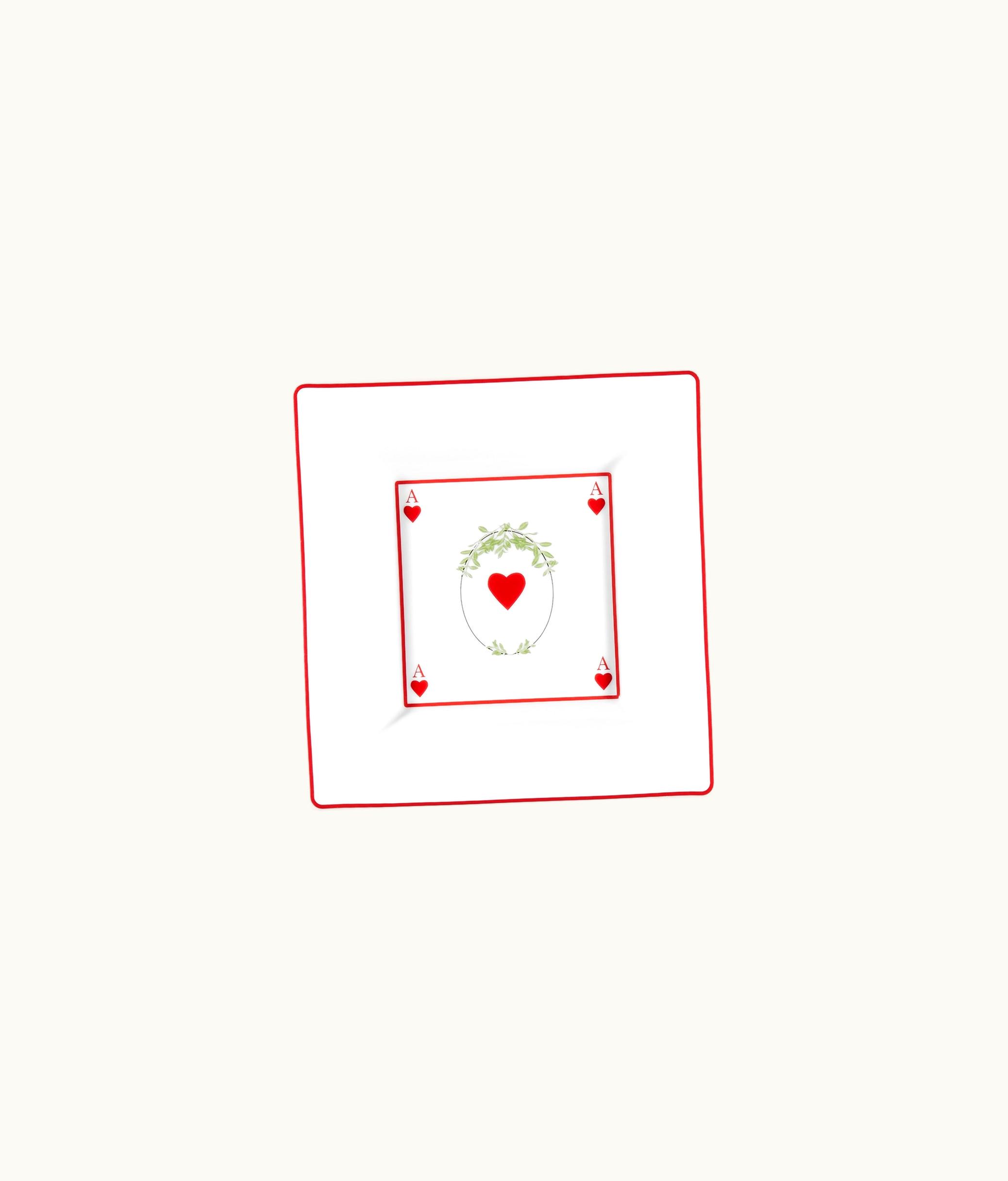 Dior Small Trinket Tray - Check'n'Dior Red Heart