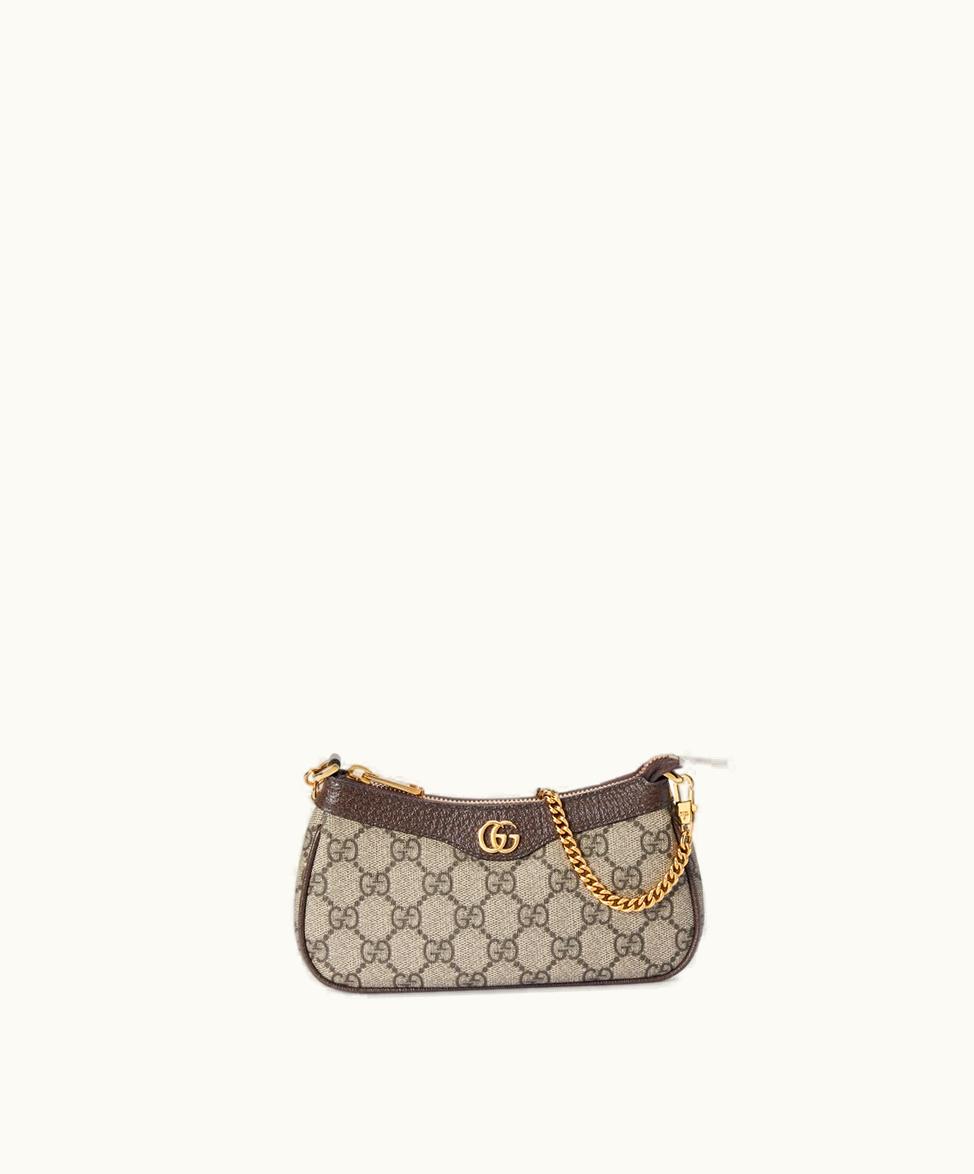 Gucci Gucci Ophidia Compact Bag GG Supreme Beige And Ebony