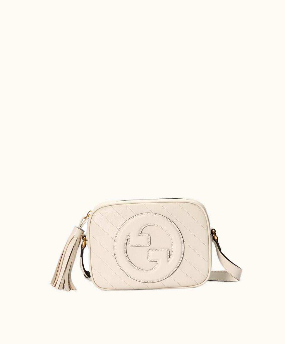 Gucci Gucci Blondie Small Shoulder Bag White Leather