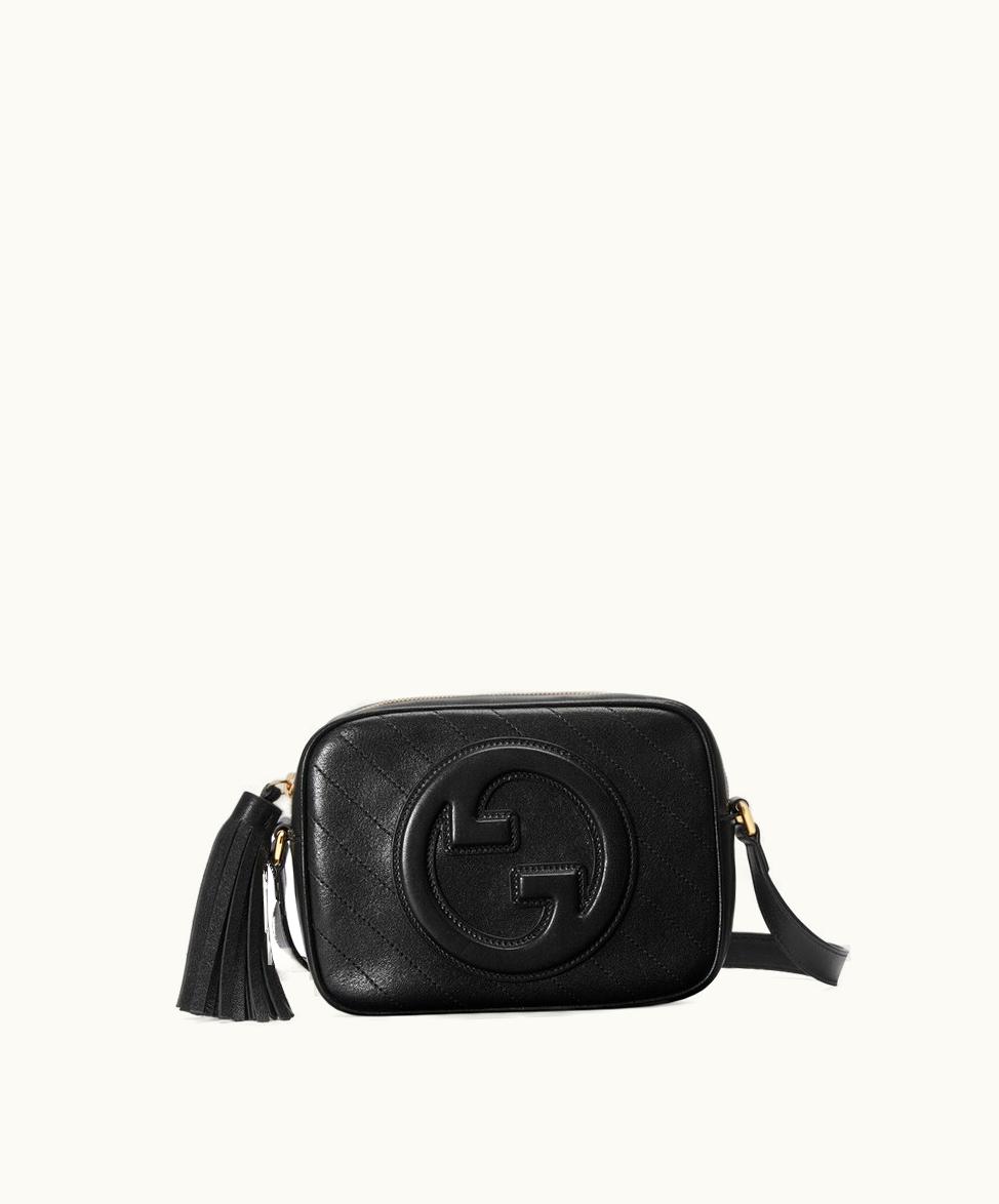 Gucci Gucci Blondie Small Shoulder Bag Black Leather