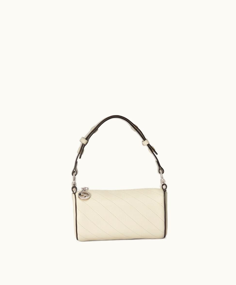 Gucci Gucci Interlocking G Mini Shoulder Bag White Leather