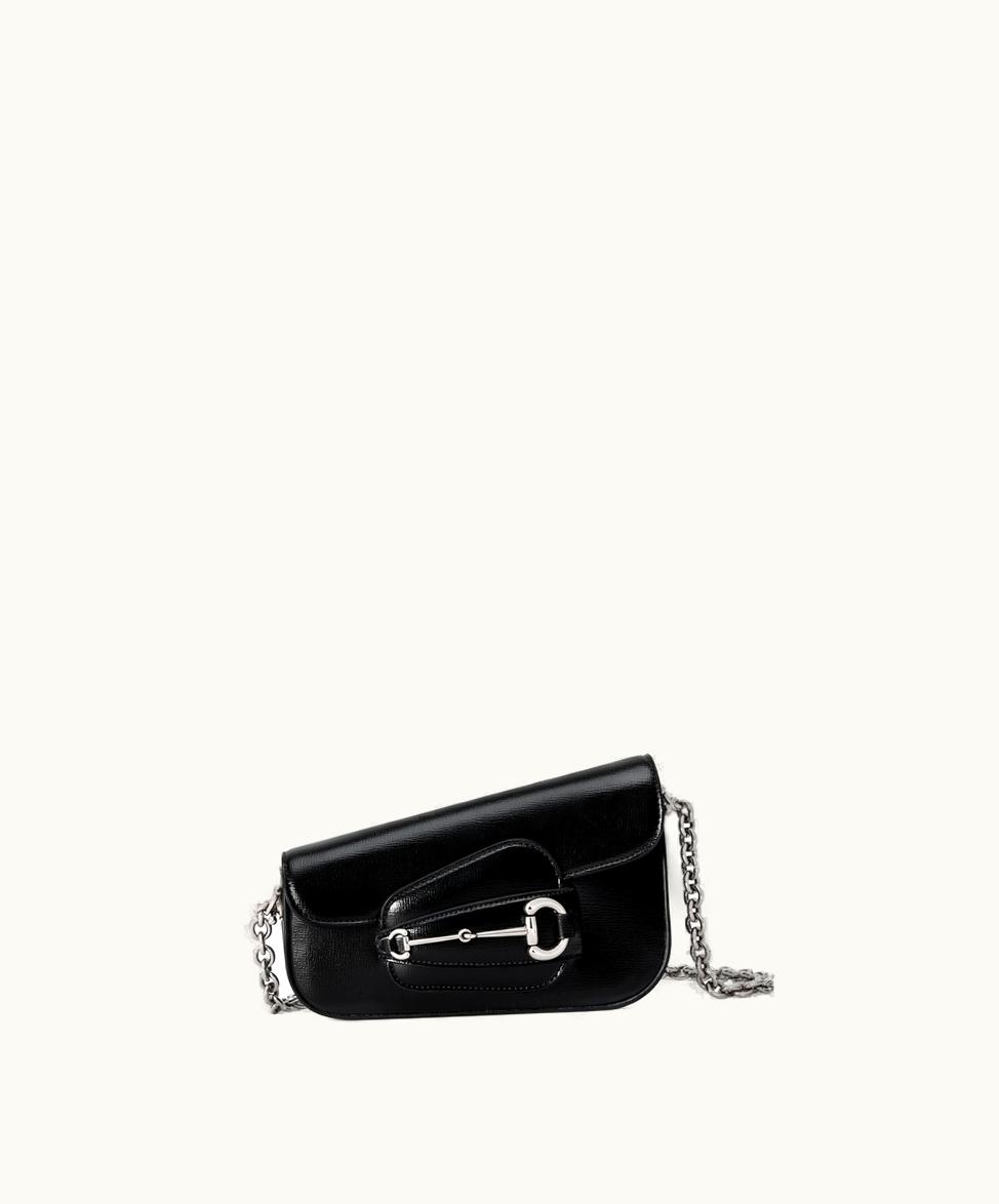 Gucci Gucci Horsebit 1955 Cruise 2024 Shoulder Bag Black Leather