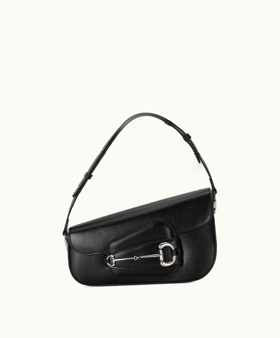 Gucci Gucci Cruise 2024 Horsebit 1955 Handbag Black Leather