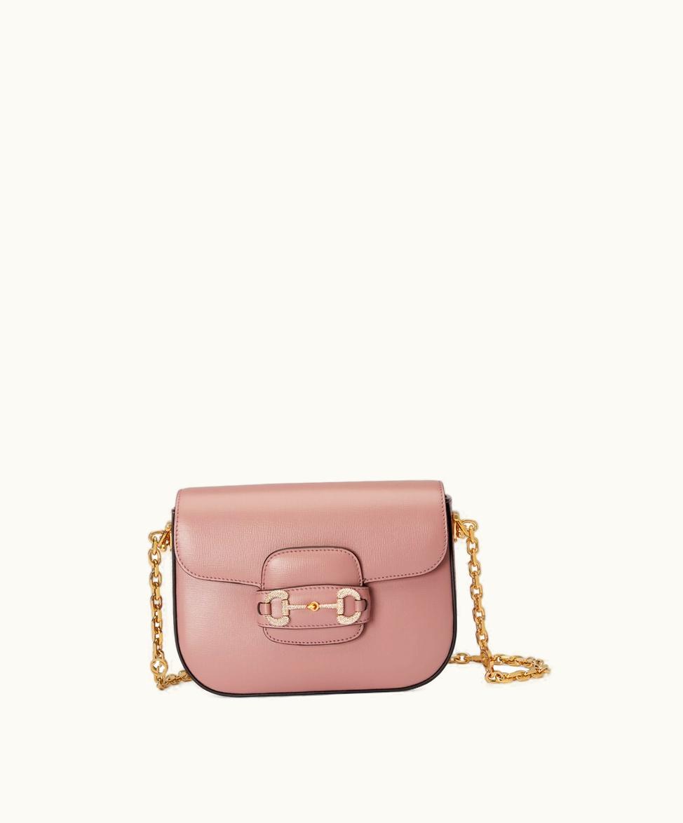 Gucci Gucci Horsebit 1955 Mini Bag Pink Leather