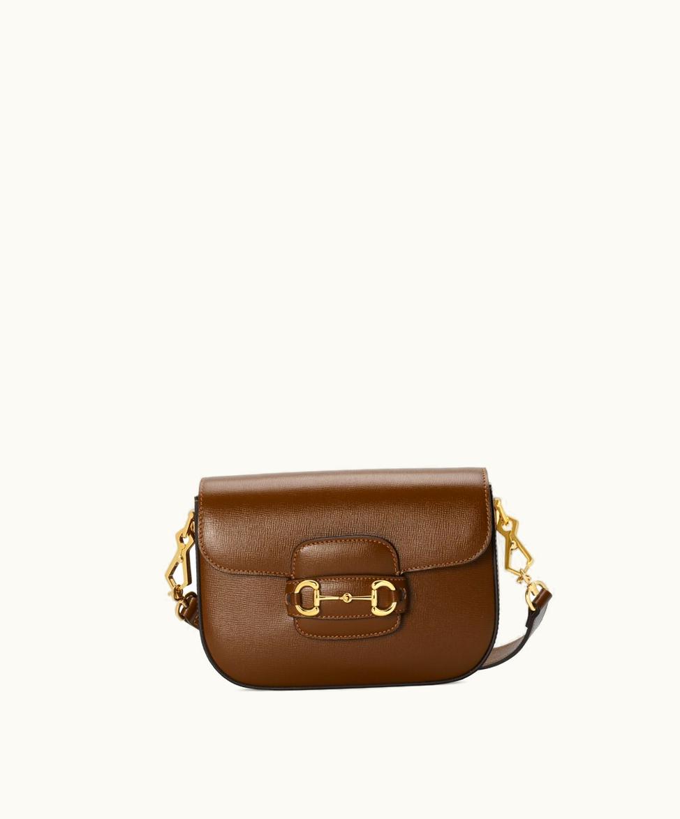 Gucci Gucci Horsebit 1955 Mini Bag Brown Leather