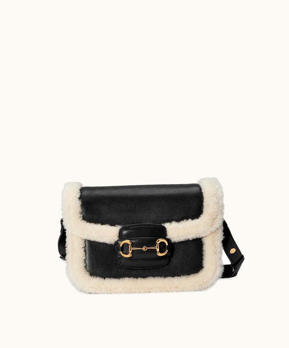Gucci Gucci Horsebit 1955 Small Bag Black Leather