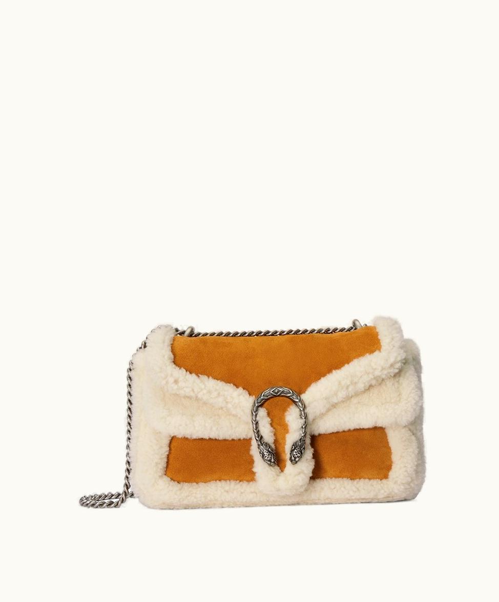 Gucci Gucci Dionysus Small Shoulder Bag Light Brown Suede