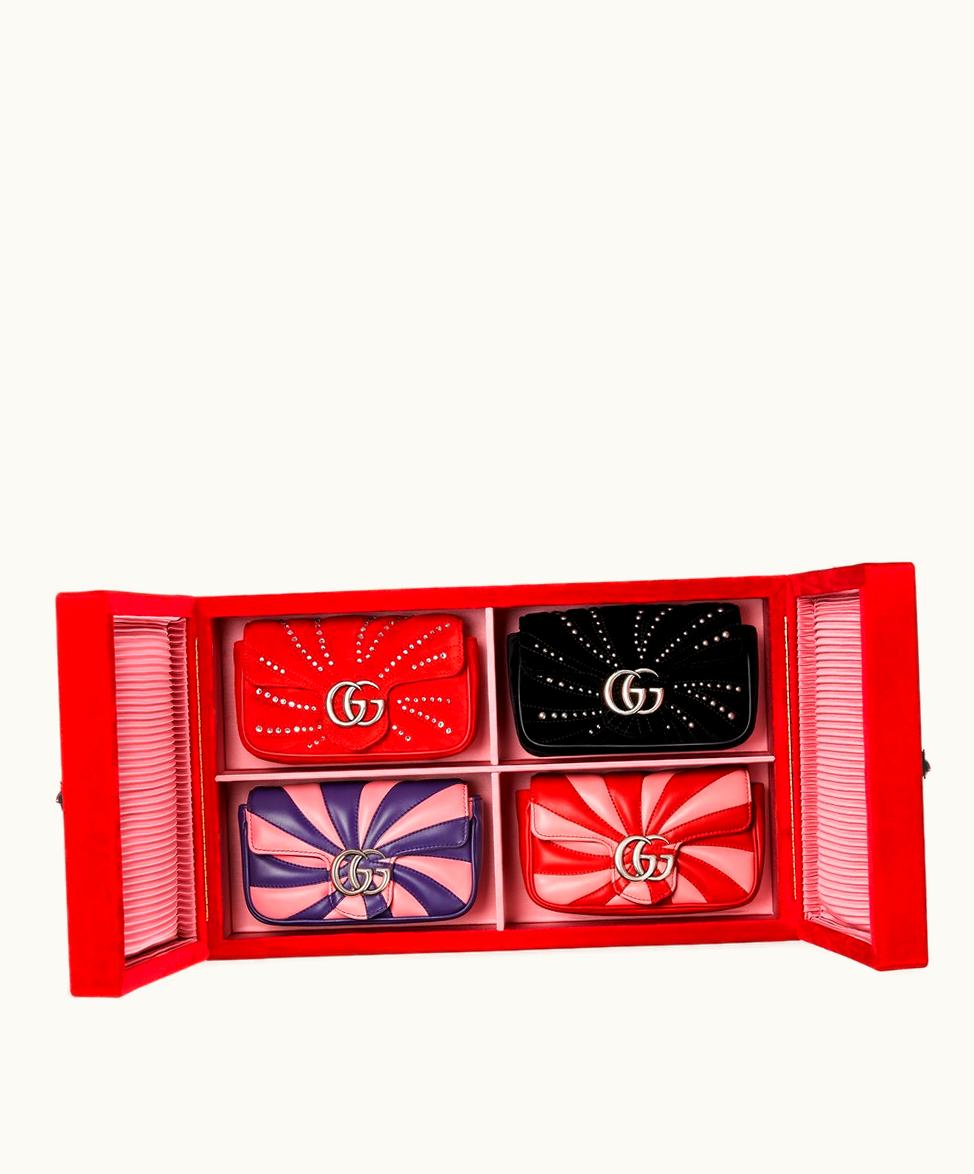 Gucci Gucci GG Marmont Super Mini Gift Box Red Velvet