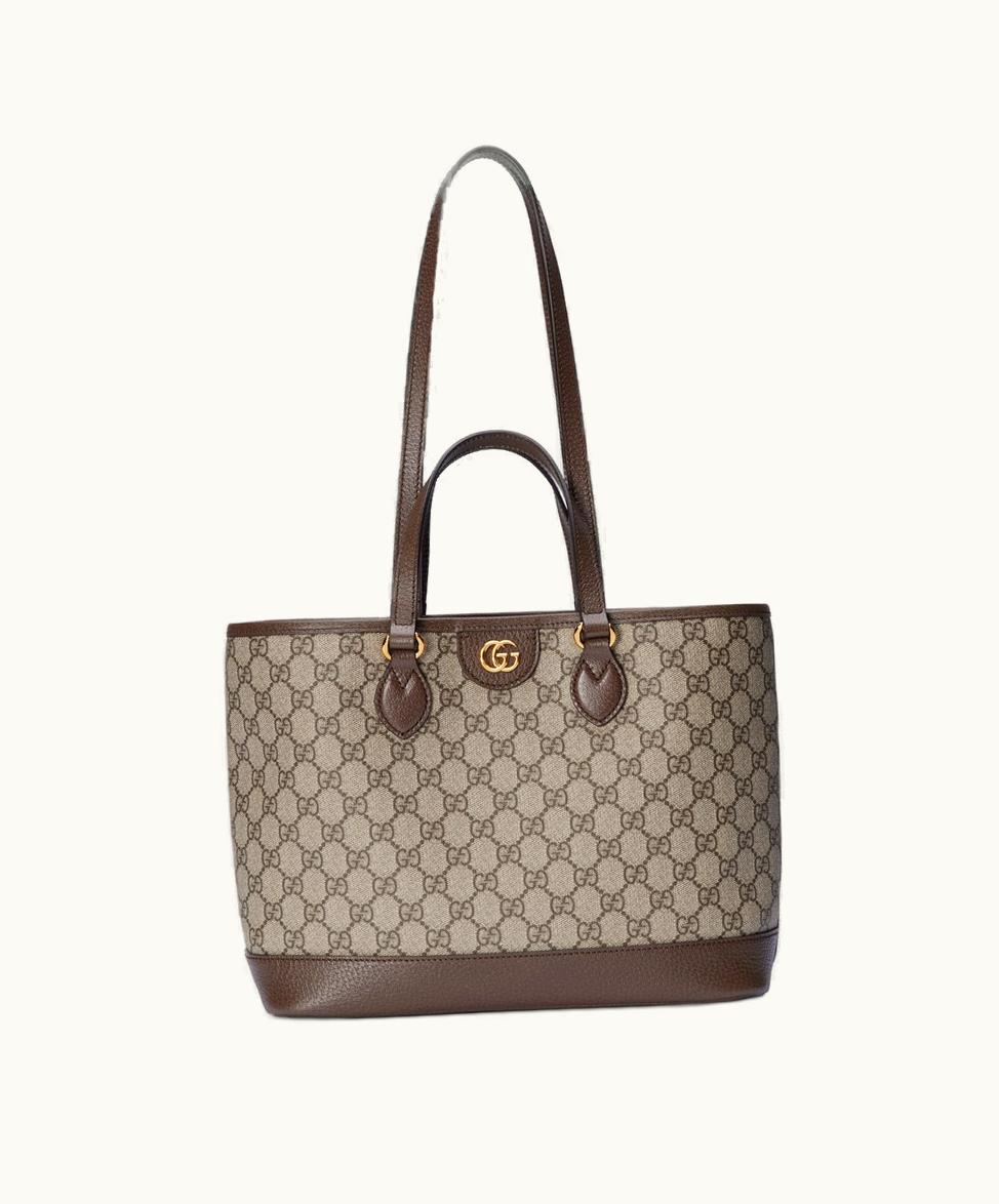 Gucci Gucci Ophidia GG Mini Tote Bag Beige And Ebony Supreme