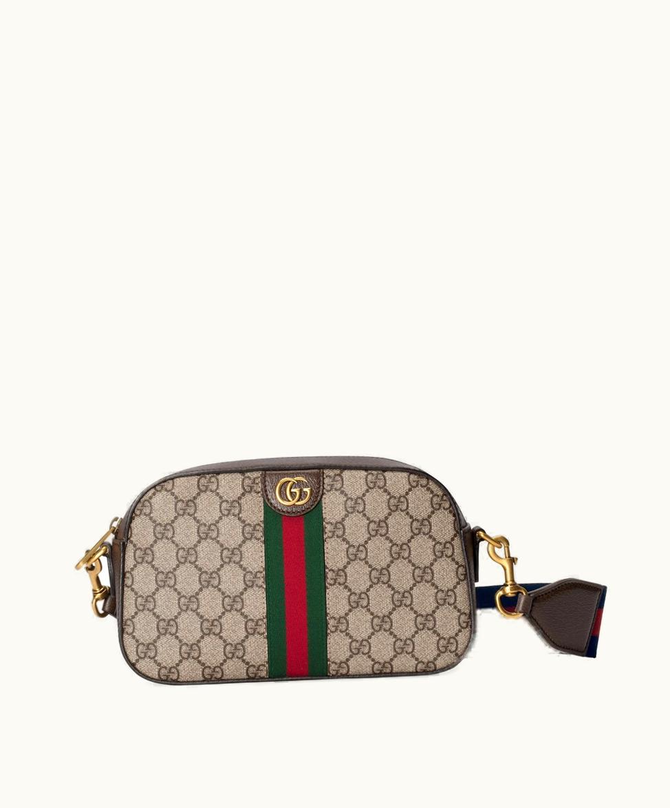 Gucci Gucci Ophidia GG Small Crossbody Bag Beige And Ebony Supreme