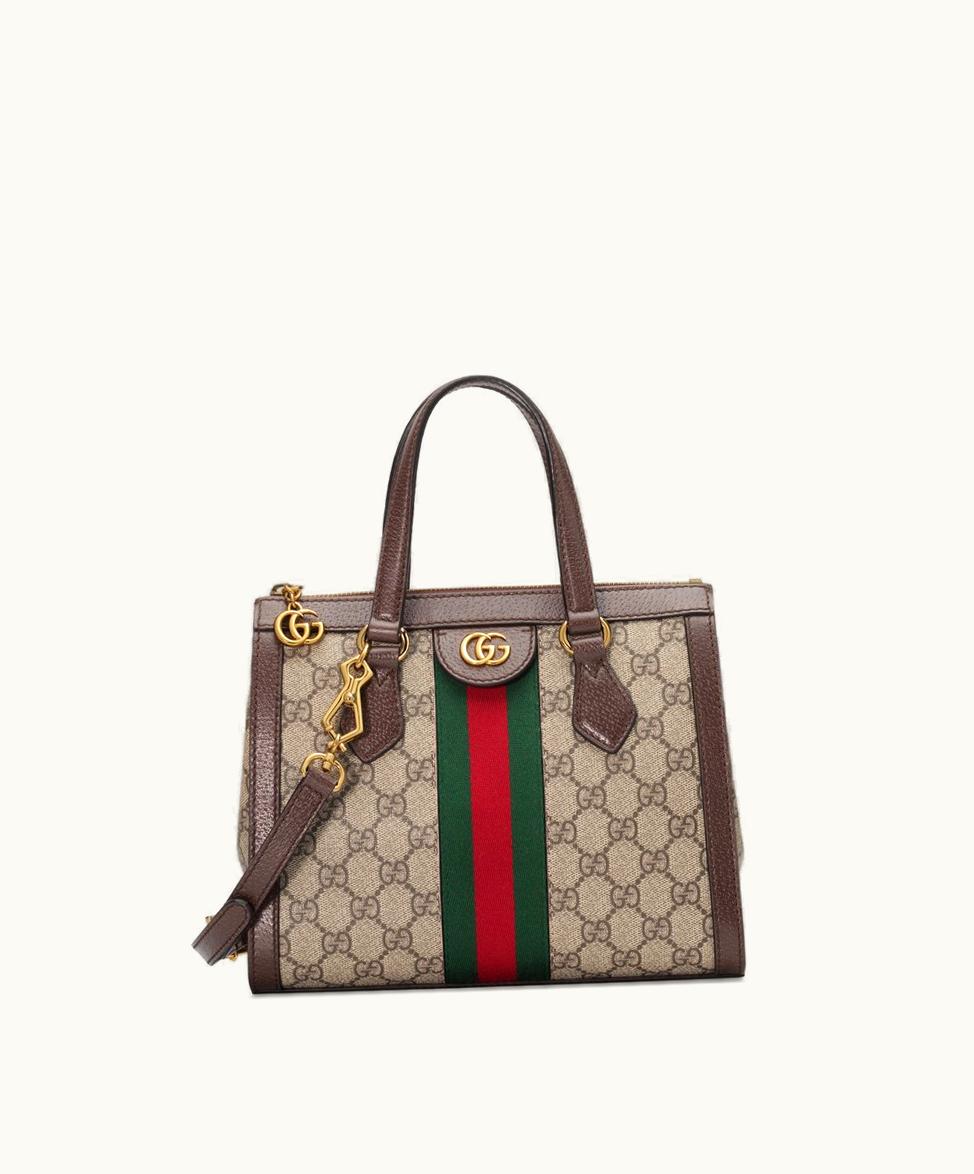 Gucci Gucci Ophidia Small GG Tote Bag Beige / Ebony GG Supreme