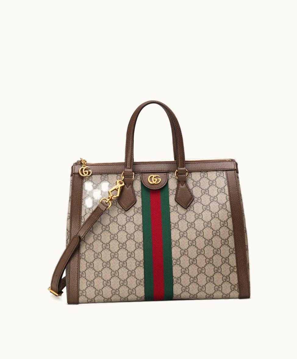 Gucci Gucci Ophidia GG Medium Tote Bag GG Supreme