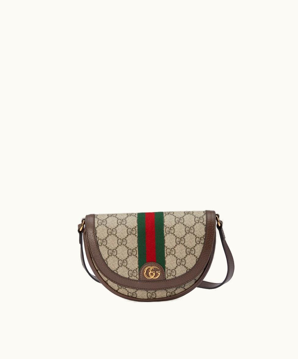 Gucci Gucci Ophidia Mini GG Shoulder Bag Beige And Ebony Supreme