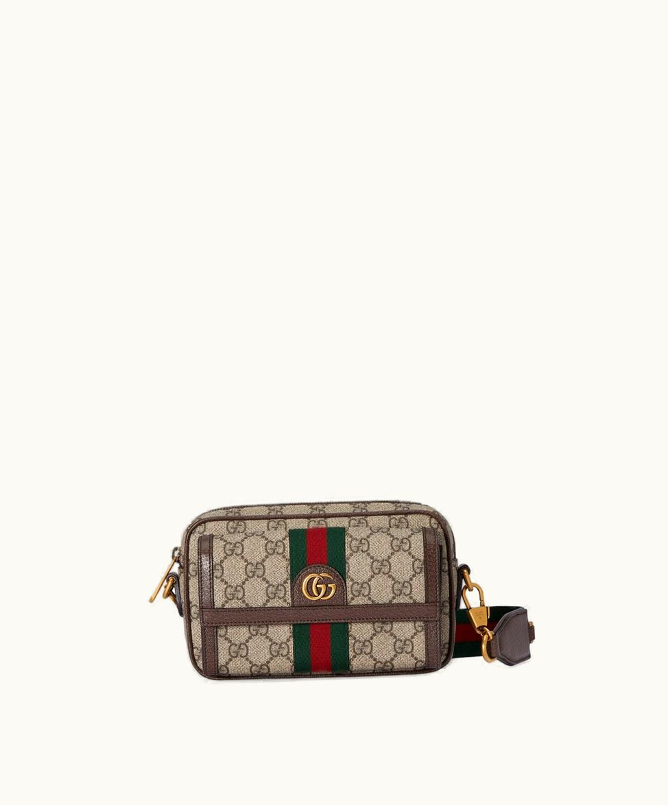 Gucci Gucci Ophidia Mini Bag GG Supreme Beige And Ebony