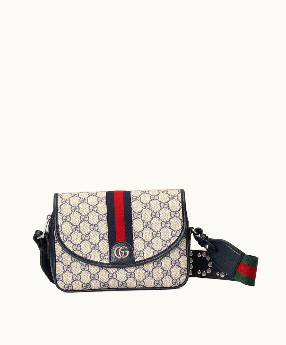 Gucci Gucci Ophidia GG Small Shoulder Bag Blue GG Supreme
