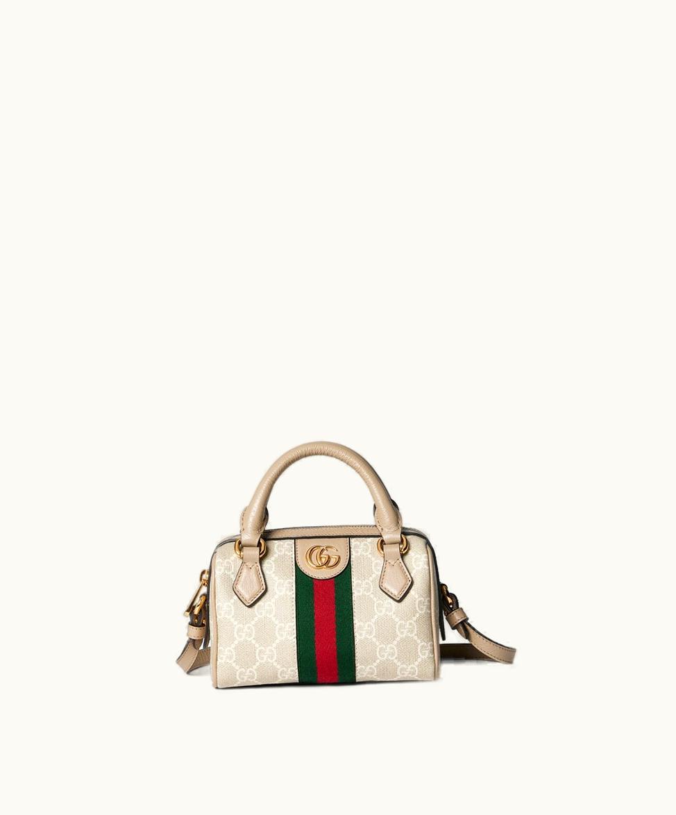 Gucci Gucci Ophidia Super Mini Bag Beige And Oatmeal Supreme