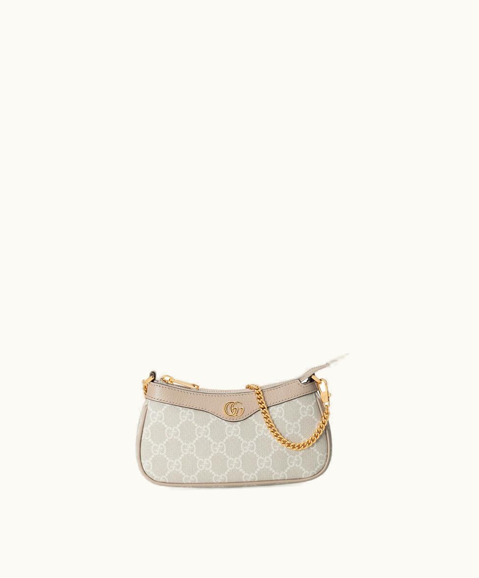 Gucci Gucci Ophidia Mini Bag Beige And White Supreme