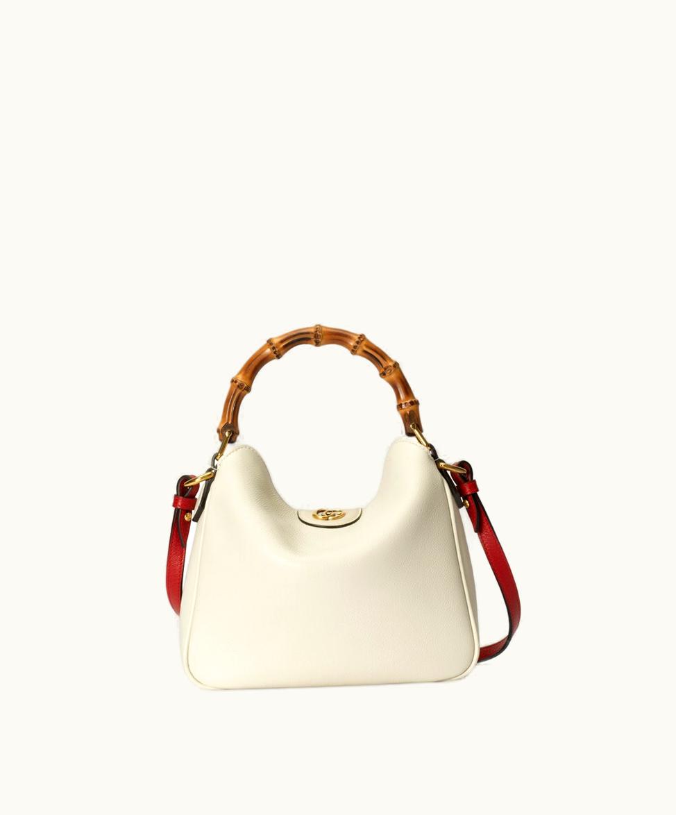 Gucci Gucci Diana Small Shoulder Bag White Leather