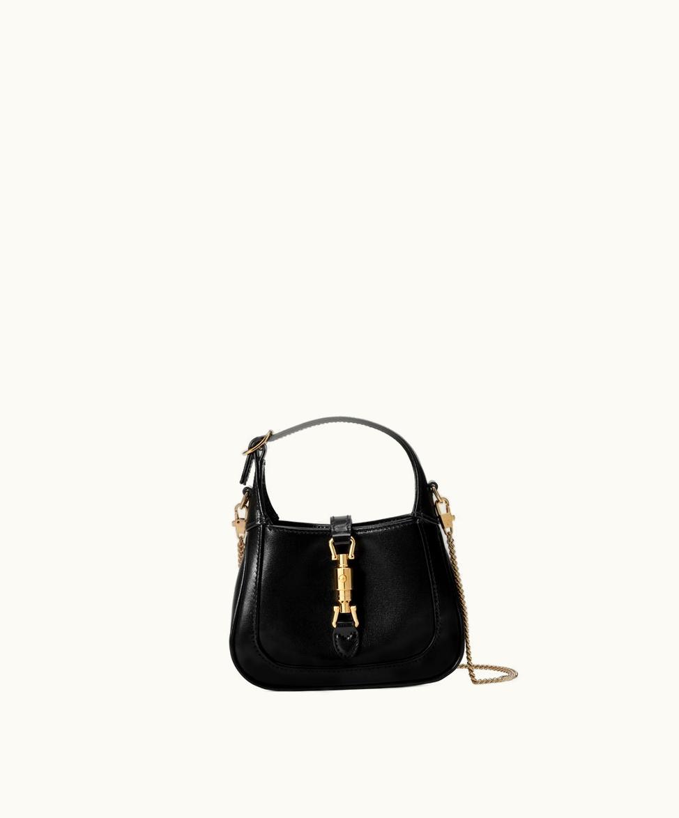 Gucci Gucci Jackie 1961 Super Mini Bag Black Leather