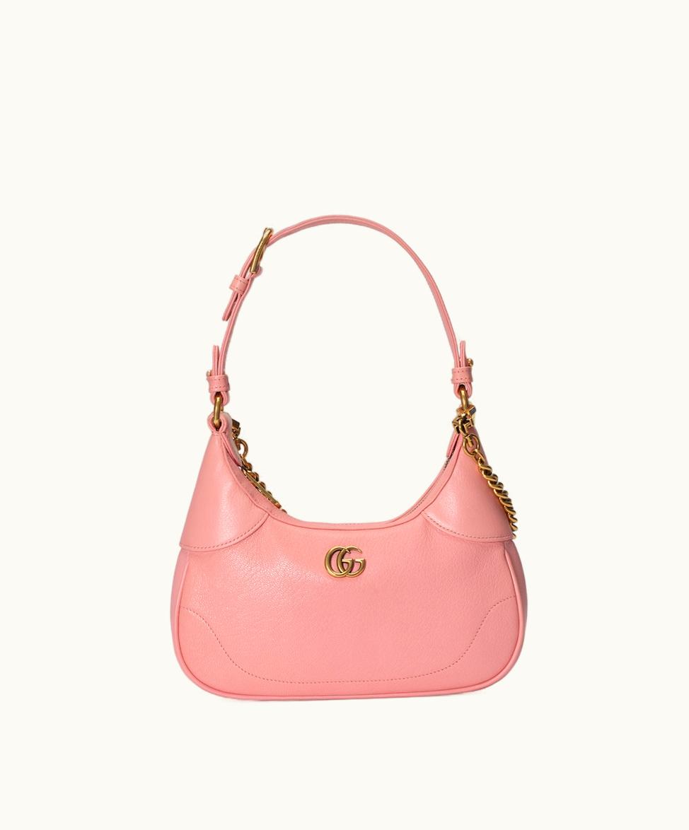 Gucci Gucci Aphrodite Small Shoulder Bag Light Pink Leather
