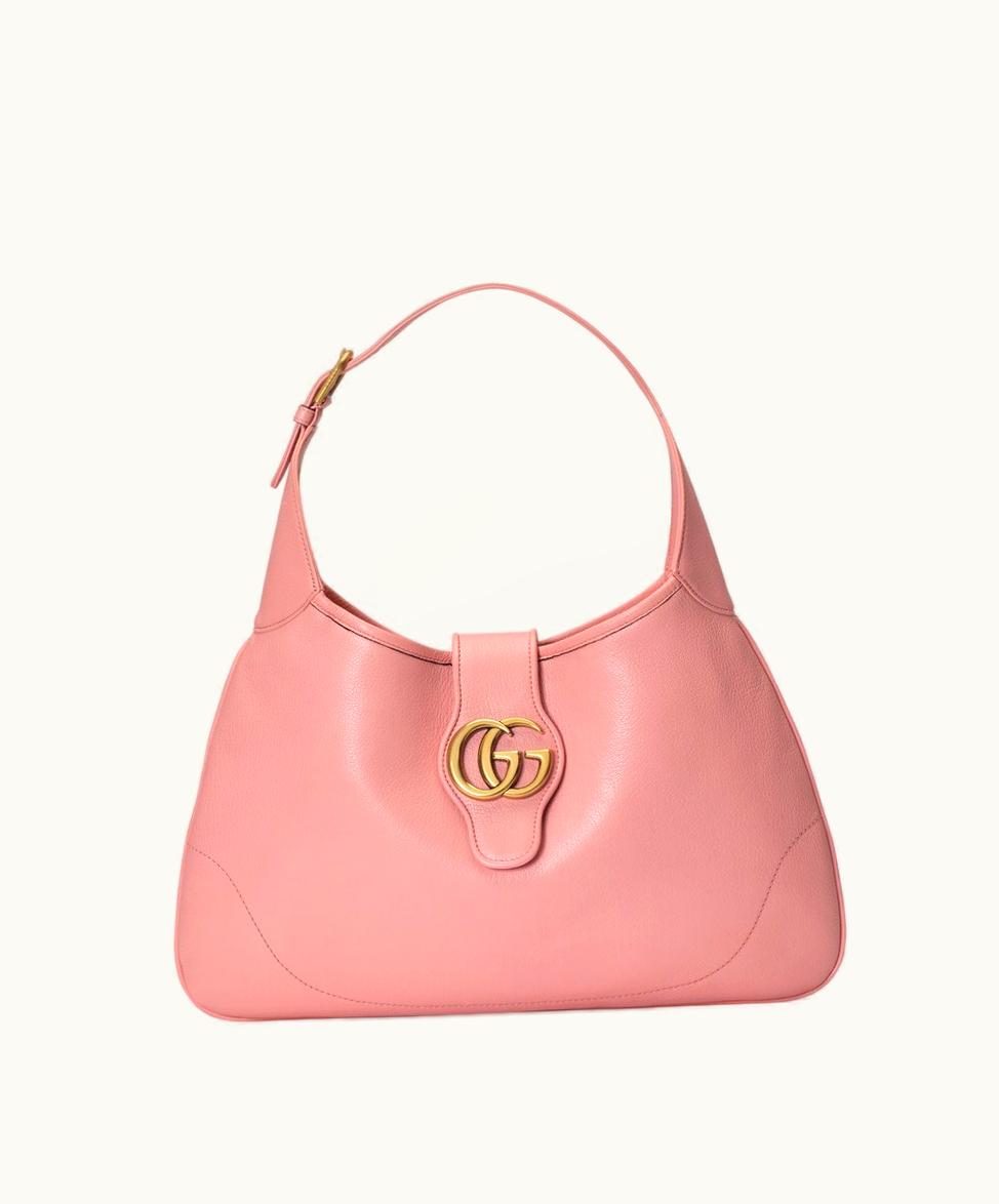 Gucci Gucci Aphrodite Medium Shoulder Bag Light Pink Leather