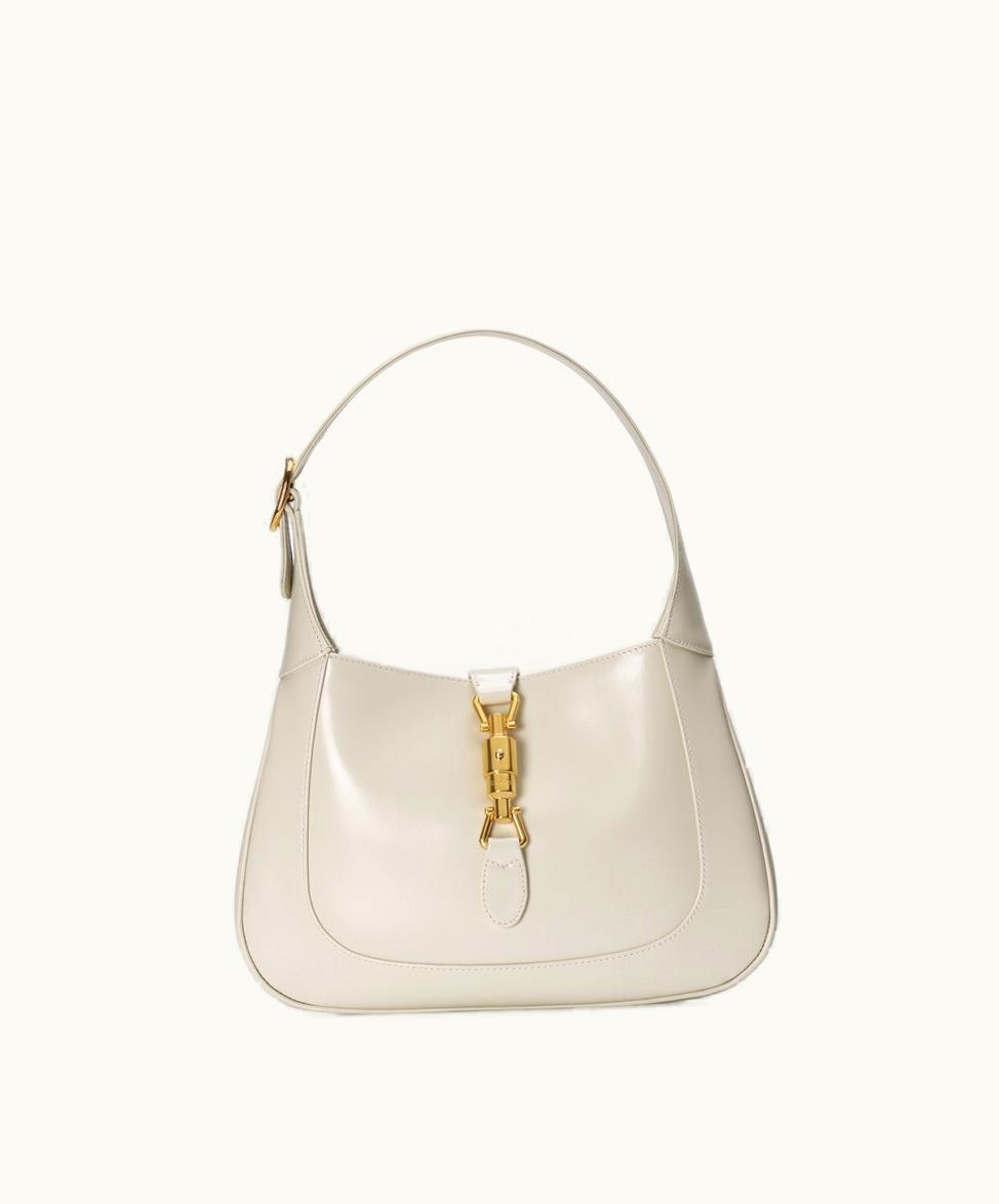 Gucci Gucci Jackie 1961 Small Shoulder Bag White Leather