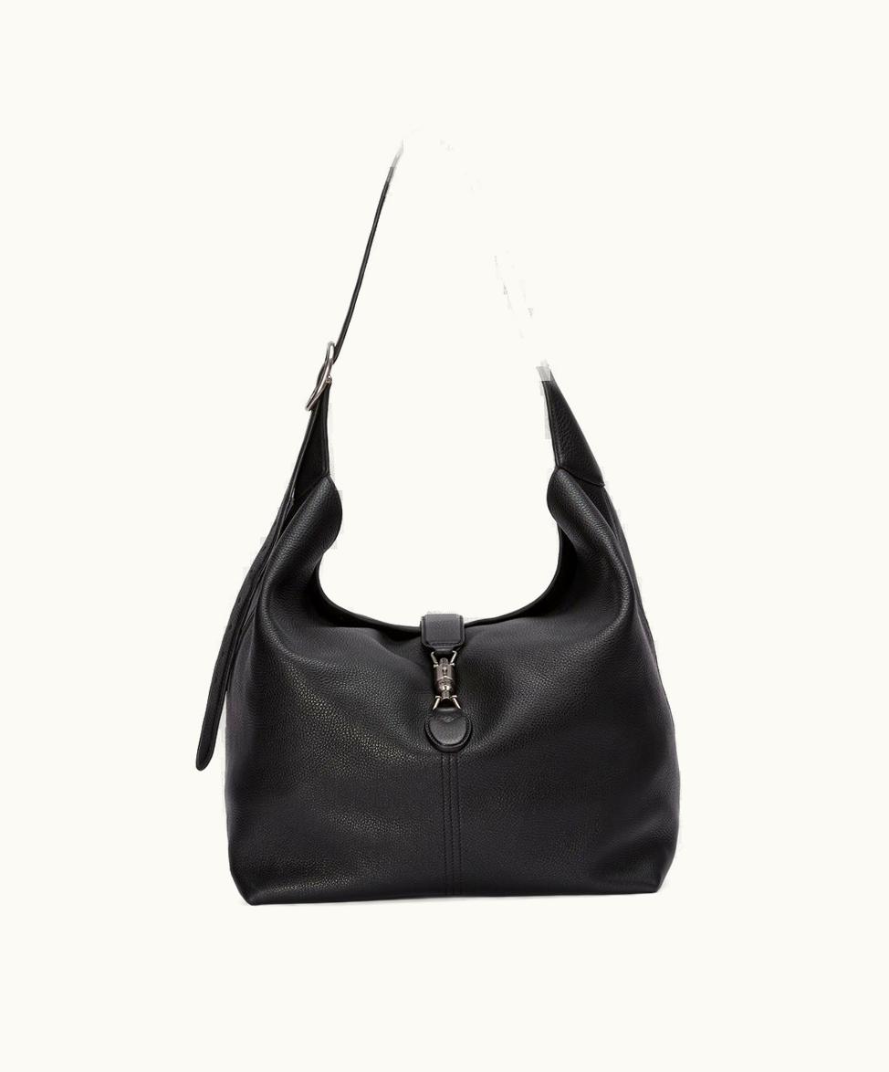 Gucci Gucci Jackie 1961 Medium Crossbody Bag Black Leather