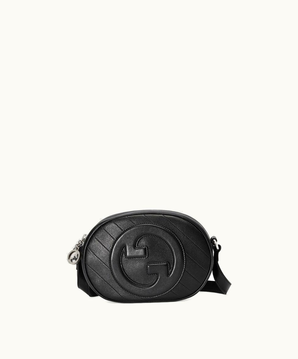 Gucci Gucci Blondie Mini Shoulder Bag Black Leather