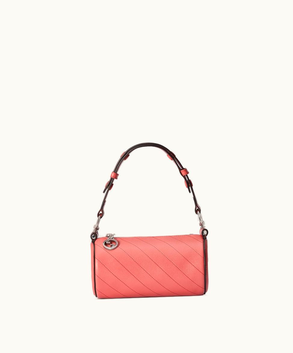 Gucci Gucci Blondie Mini Shoulder Bag Pink Leather