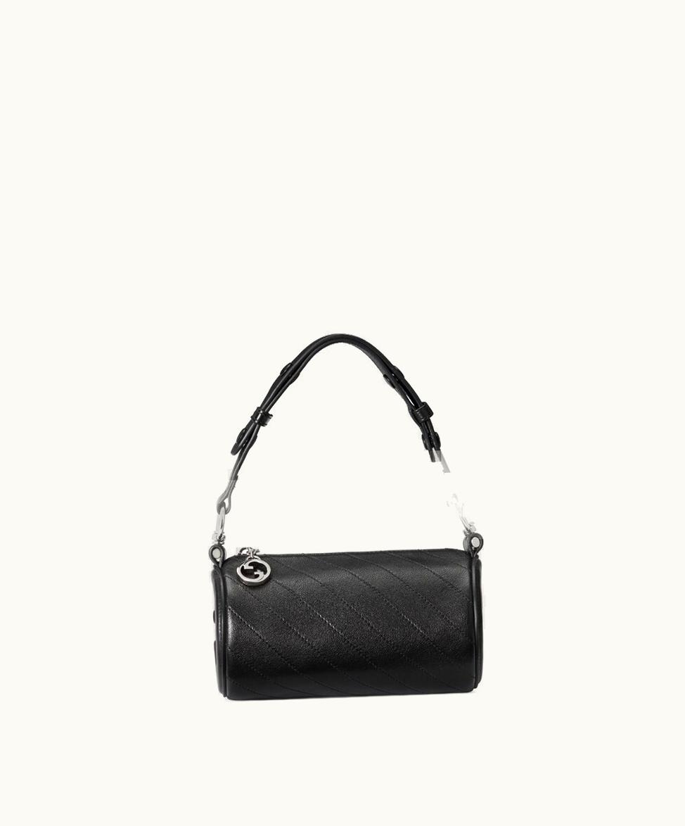Gucci Gucci Interlocking G Mini Shoulder Bag Black Leather
