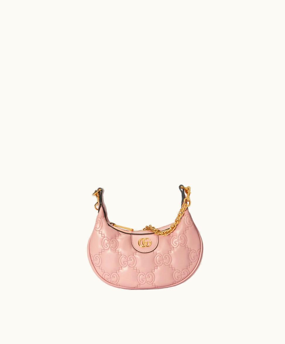Gucci Gucci GG Matelassé Mini Bag Light Pink Leather