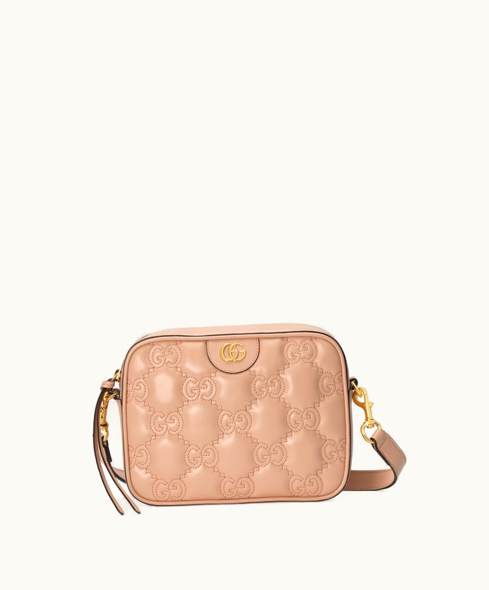 Gucci Gucci GG Matelassé Small Bag Rose Beige Leather Luxe Pink Beige Mini Purse
