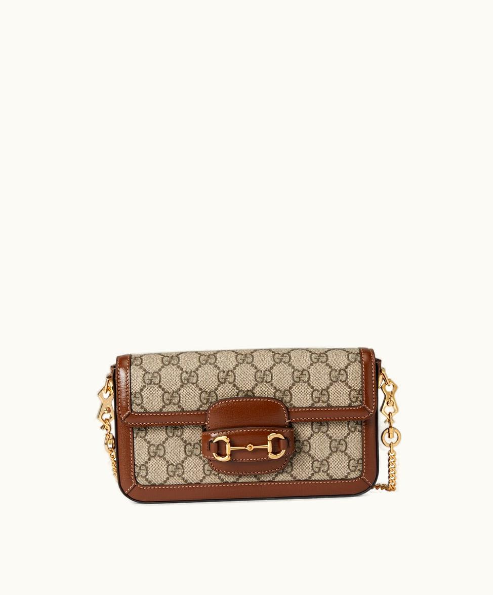 Gucci Gucci Horsebit 1955 Mini Bag Beige And Ebony Supreme