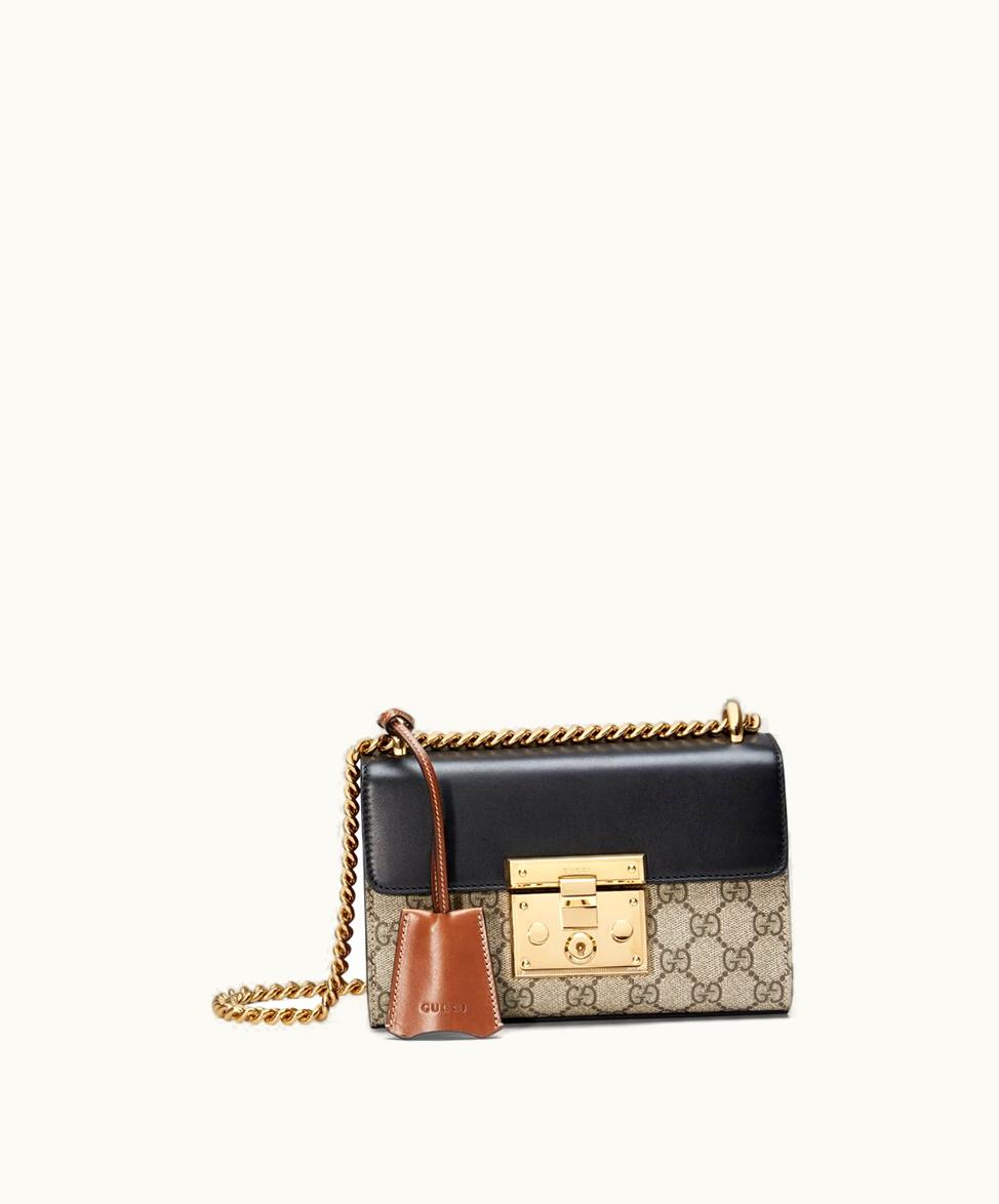 Gucci Gucci Padlock Small GG Shoulder Bag GG Supreme 409487KLQJG9785