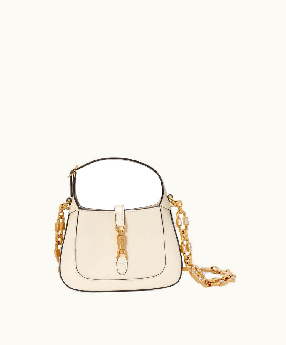 Gucci Gucci Jackie 1961 Mini Shoulder Bag White Patent Leather