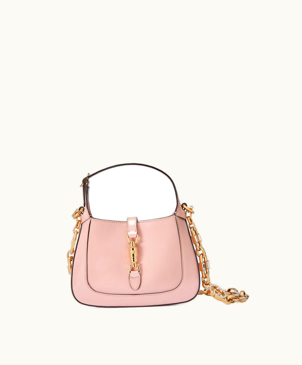 Gucci Gucci Jackie 1961 Mini Shoulder Bag Pink Patent Leather