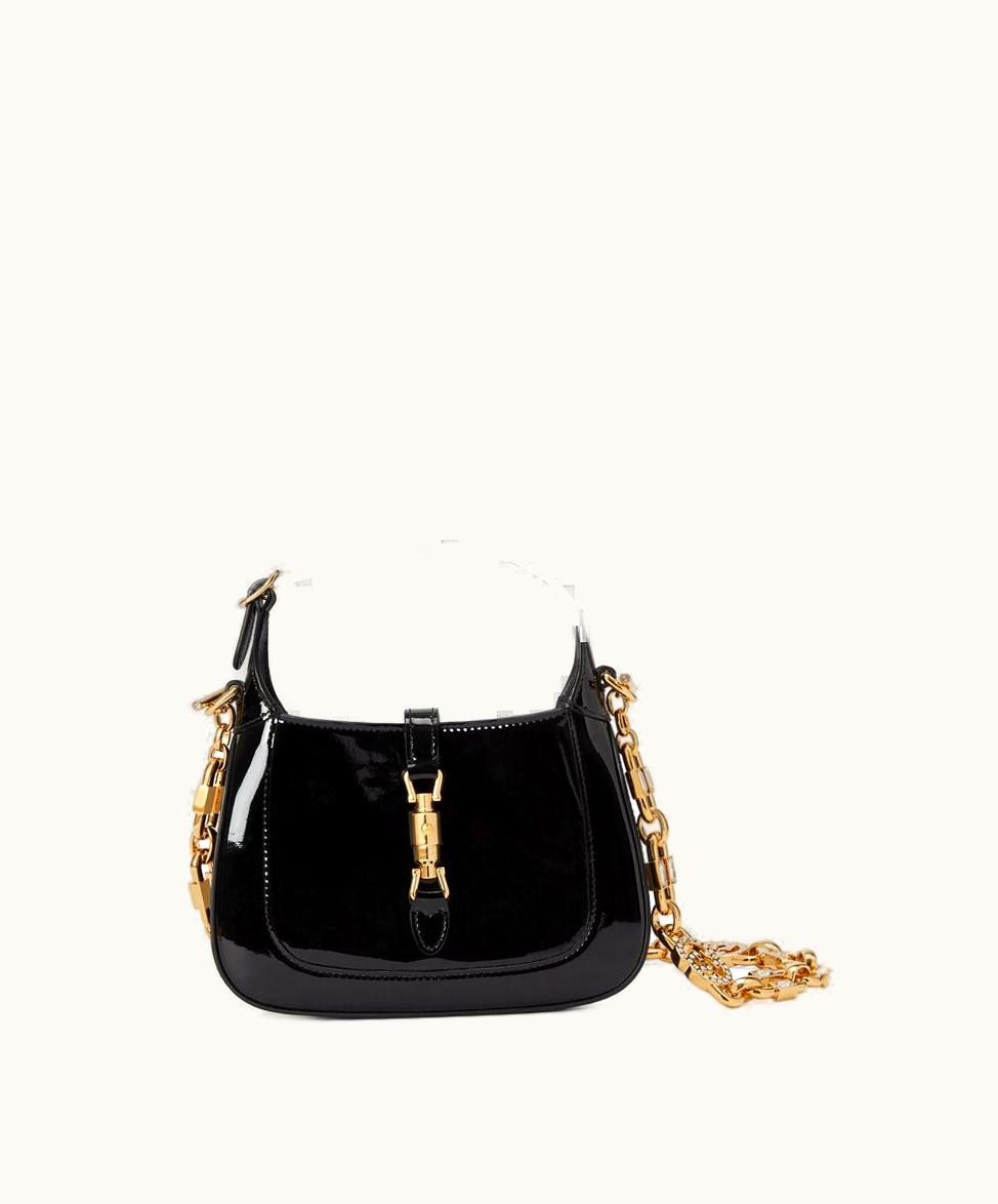 Gucci Gucci Jackie 1961 Mini Shoulder Bag Black Patent Leather