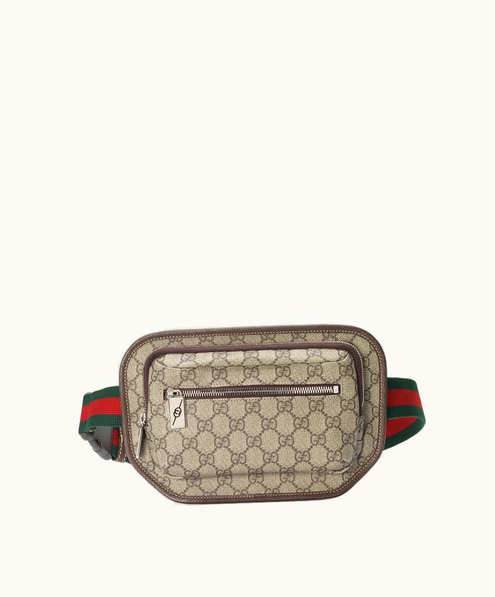 Gucci Gucci GG Belt Bag Beige And Ebony GG Supreme