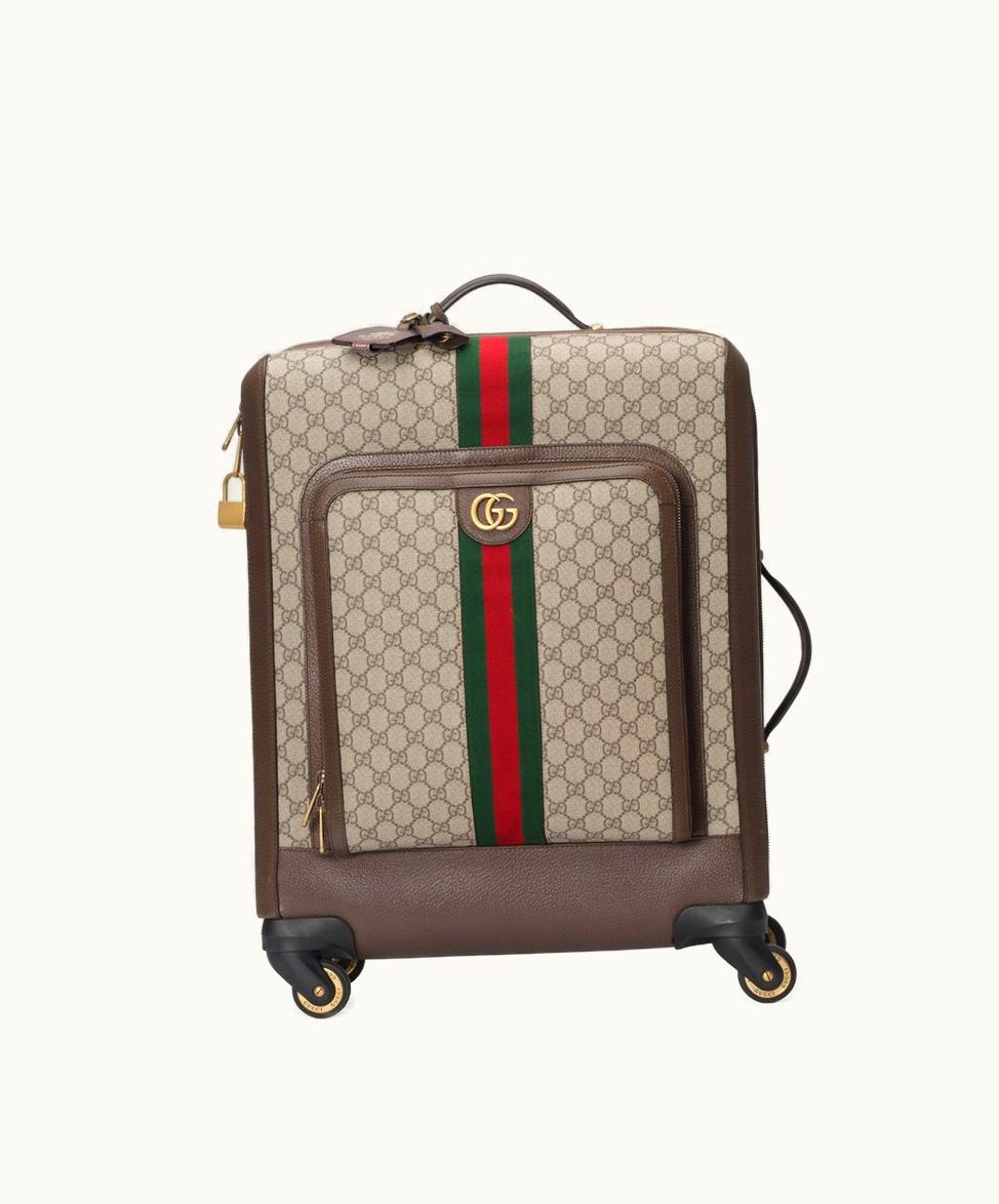 Gucci Gucci Savoy Cabin Plus Trolley Beige And Ebony Supreme