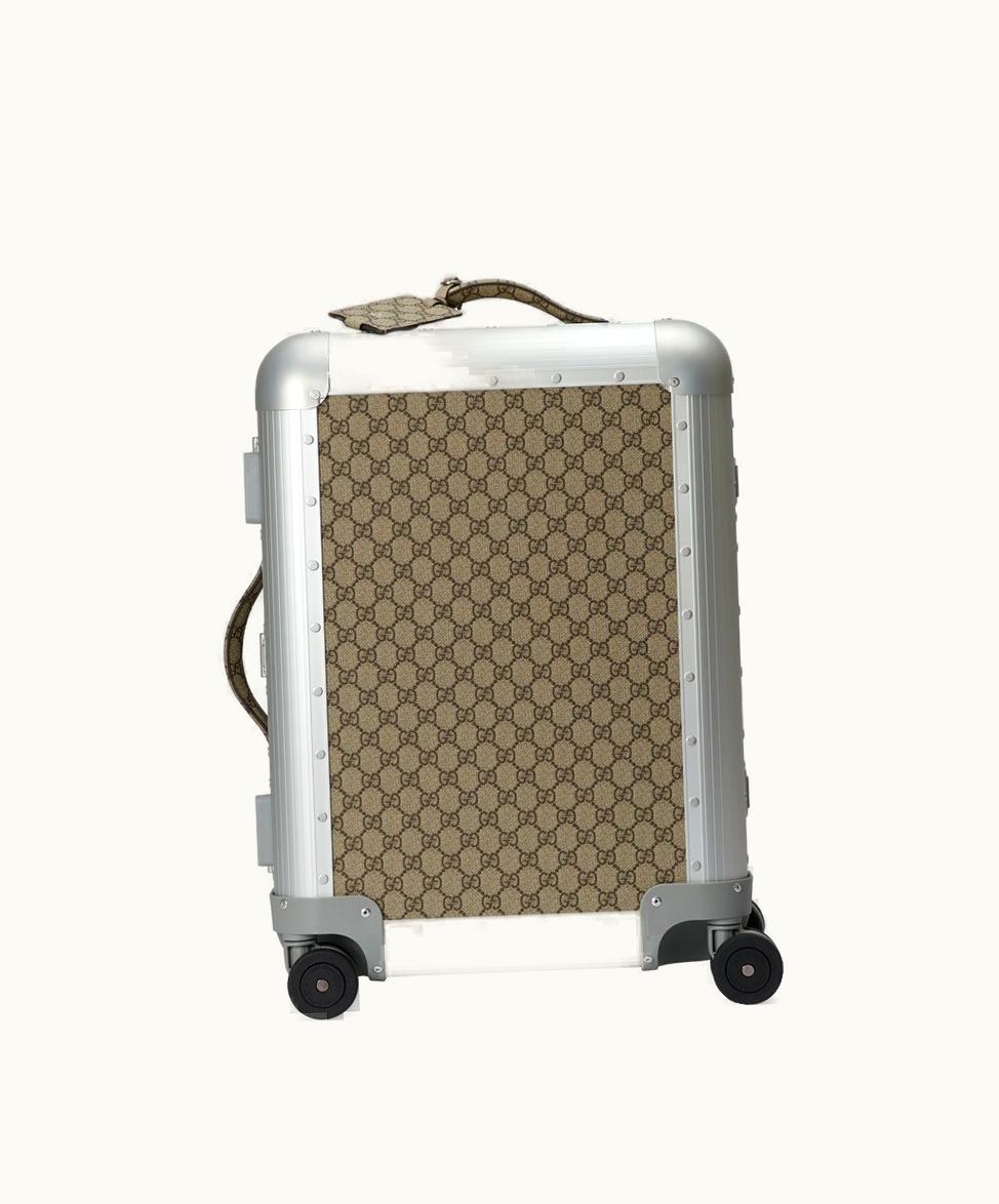 Gucci Gucci Porter Cabin Plus Trolley Beige And Ebony Supreme